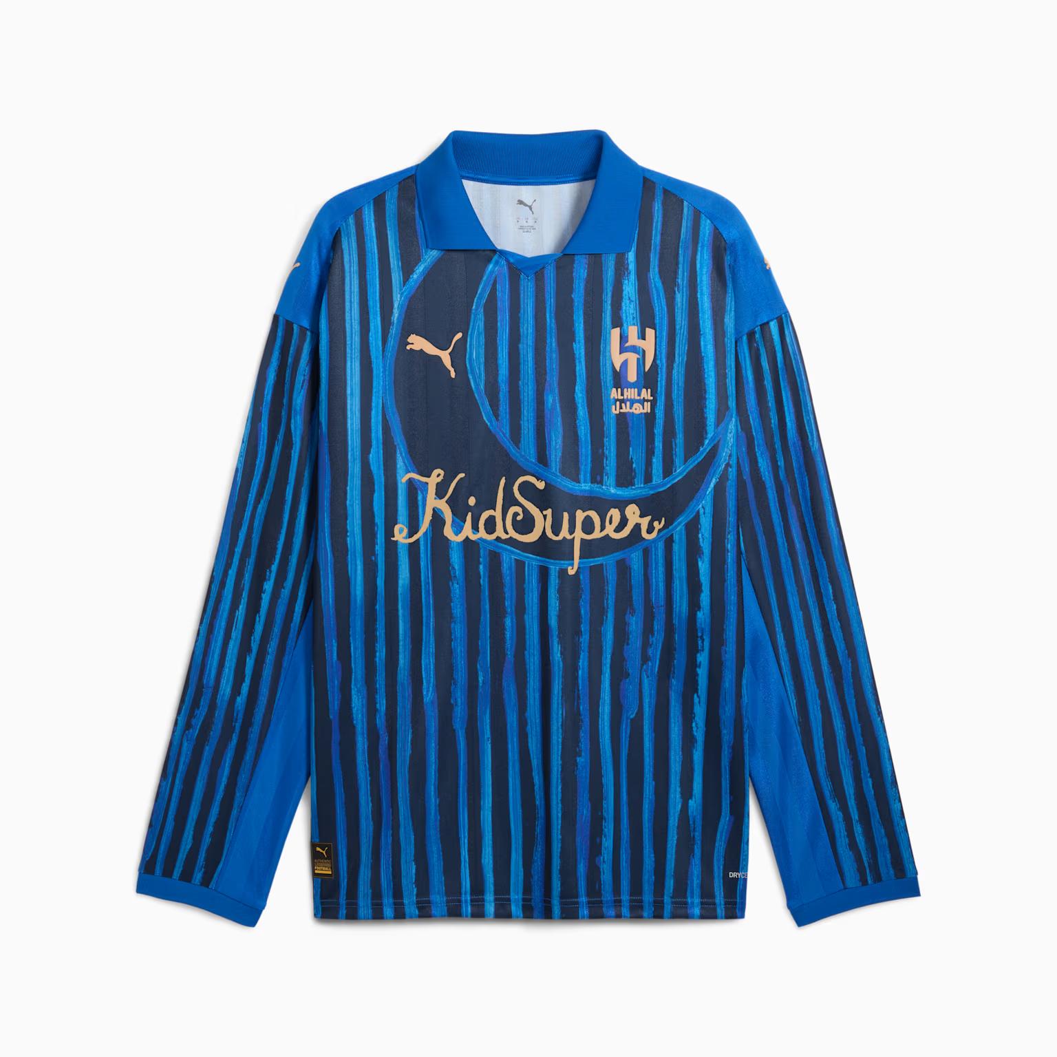 Al-Hilal Saudi FC LS RETRO SHIRT [Blue Intense/Club Navy] by KIDSUPER STUDIOS