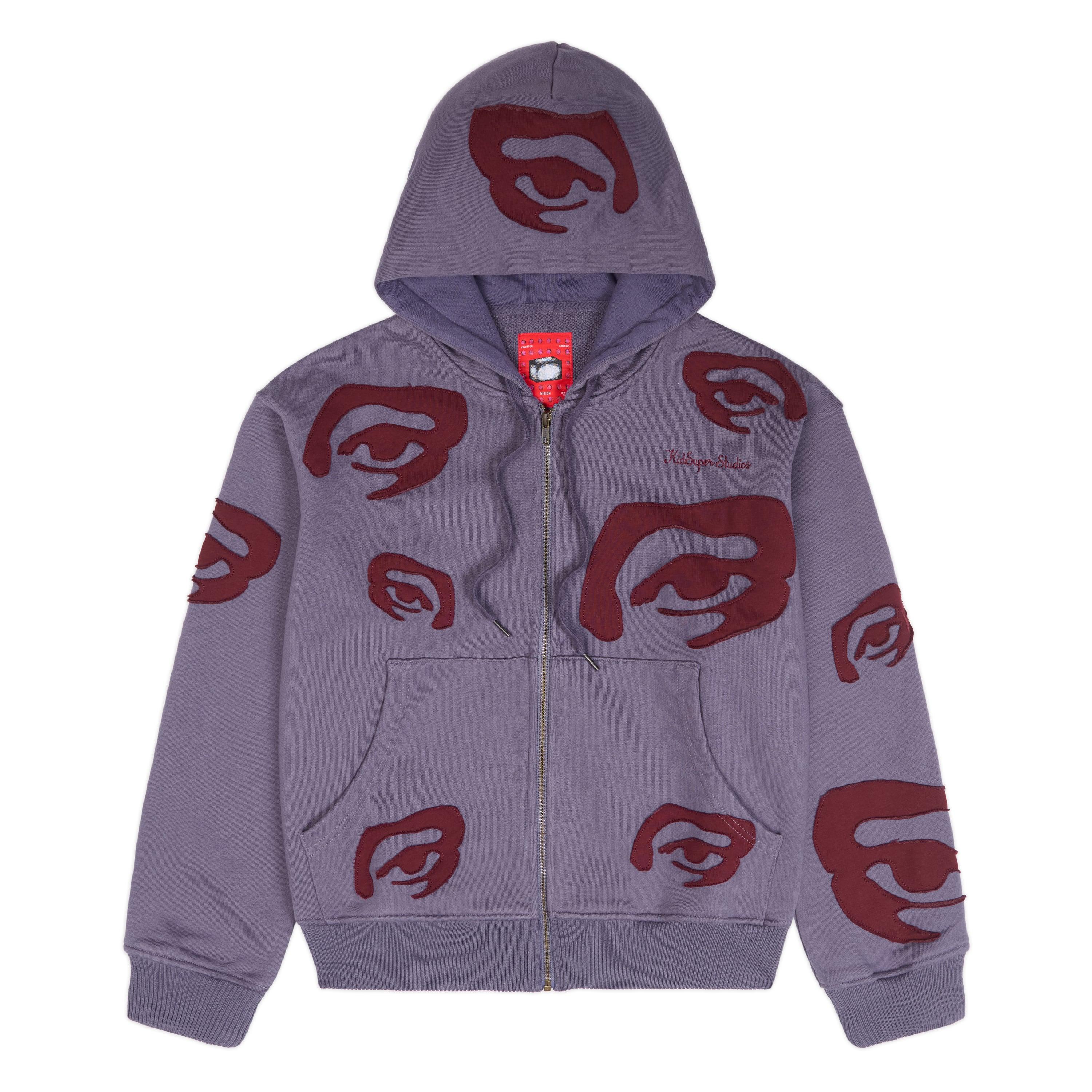Allover Eye Hoodie [Purple] by KIDSUPER STUDIOS