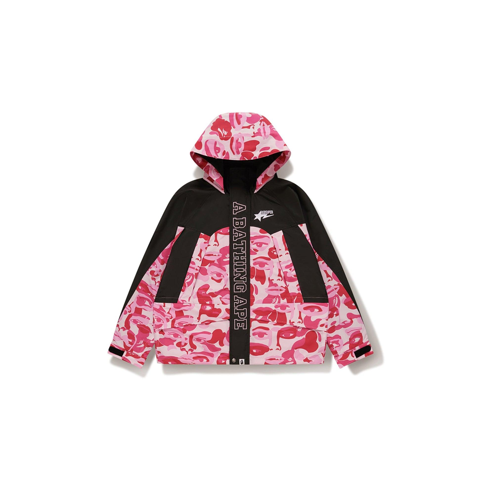 BAPE X KIDSUPER CAMO LIGHT SNOWBOARD JACKET [PINK] by KIDSUPER STUDIOS