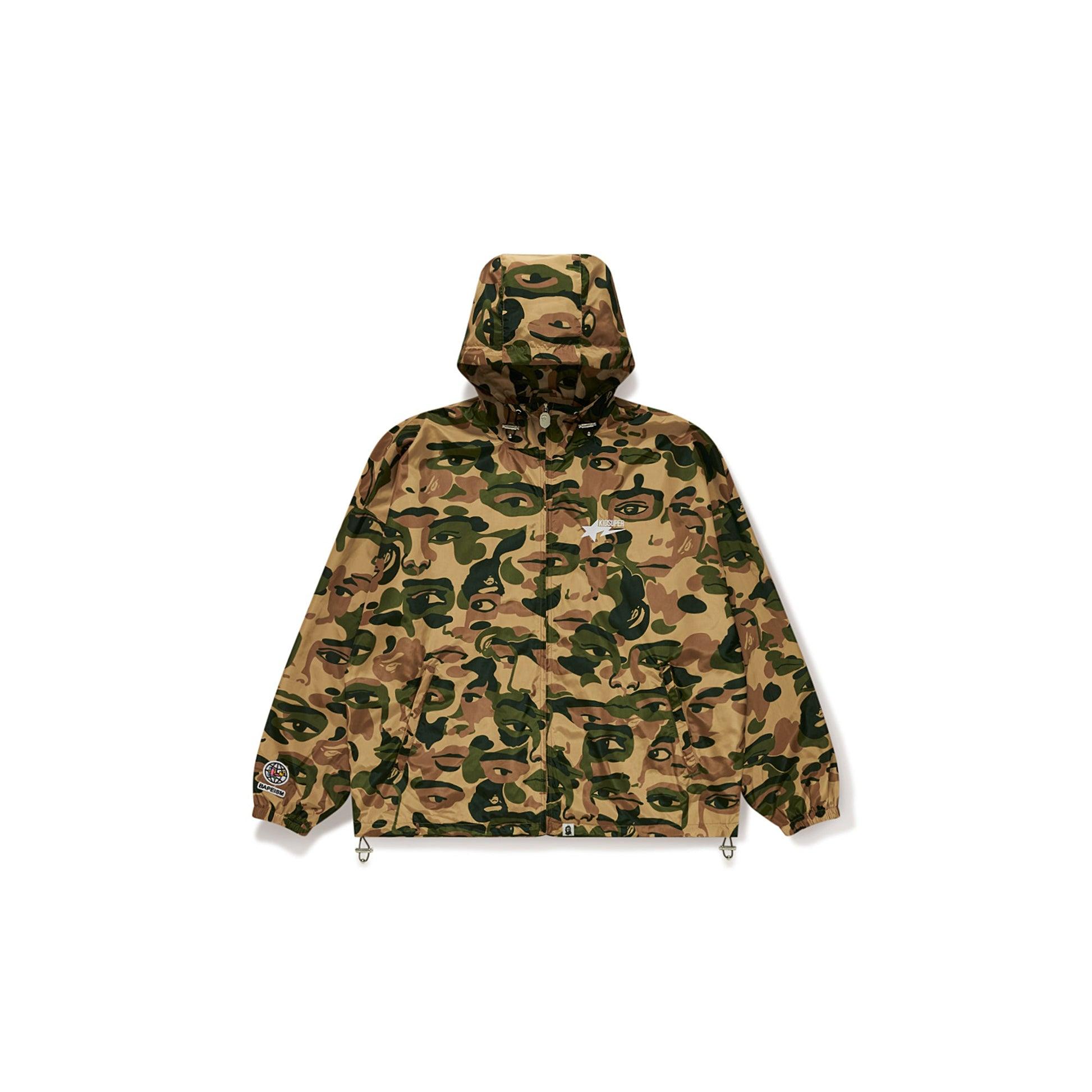 BAPE X KIDSUPER CAMO LIGHTWEIGHT JACKET [GREEN] by KIDSUPER STUDIOS