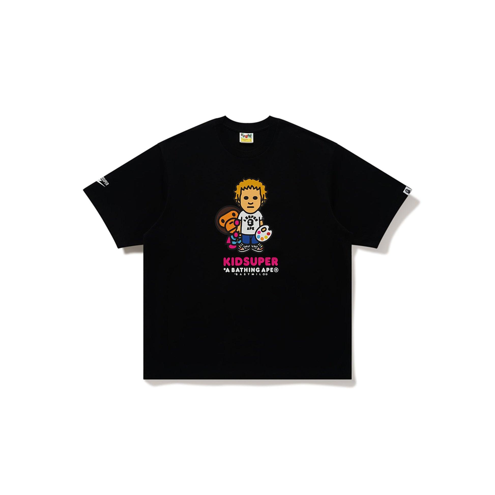 BAPE X KIDSUPER COLM & BABY MILO TEE [BLACK] by KIDSUPER STUDIOS