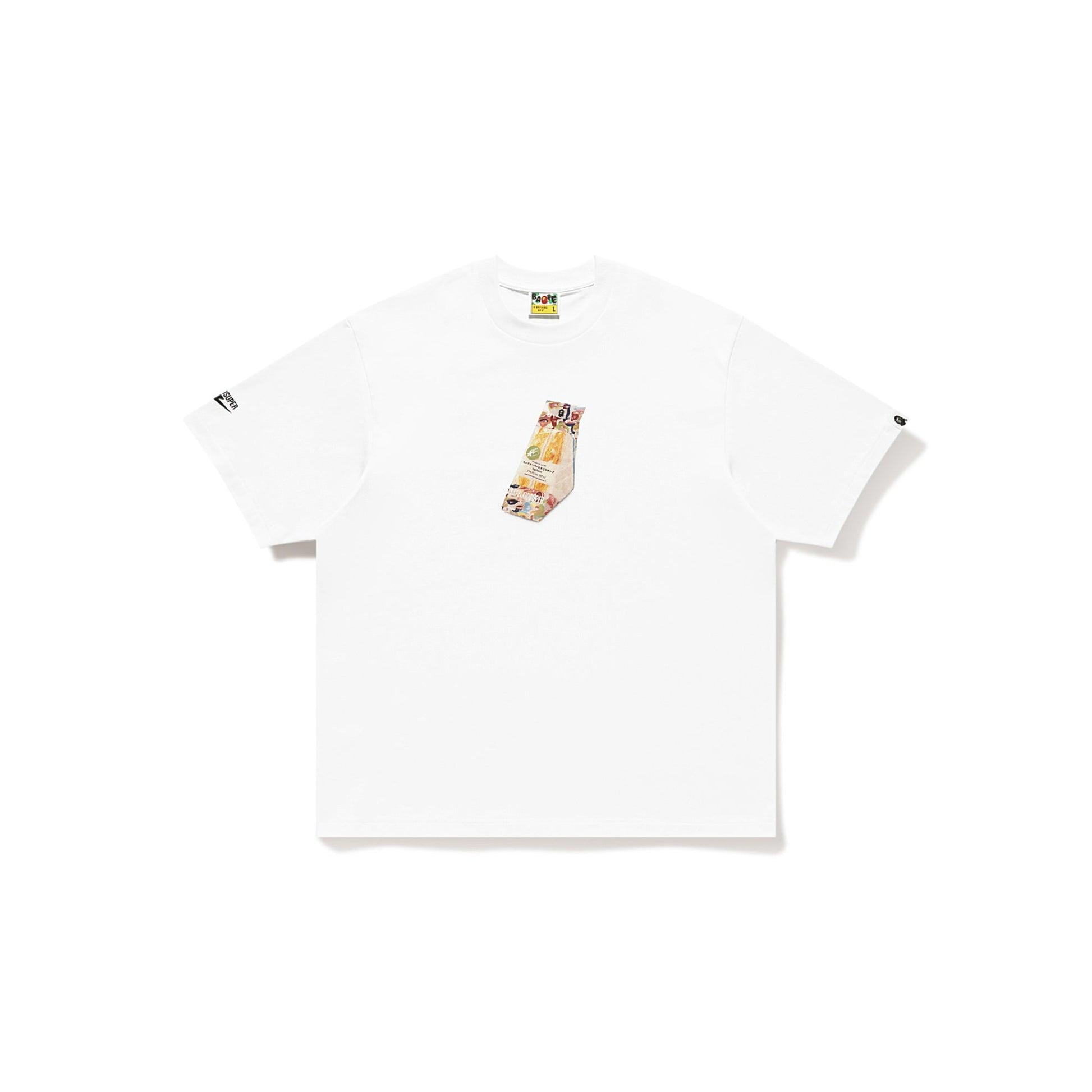 BAPE X KIDSUPER EGG SANDWICH TEE [WHITE] by KIDSUPER STUDIOS