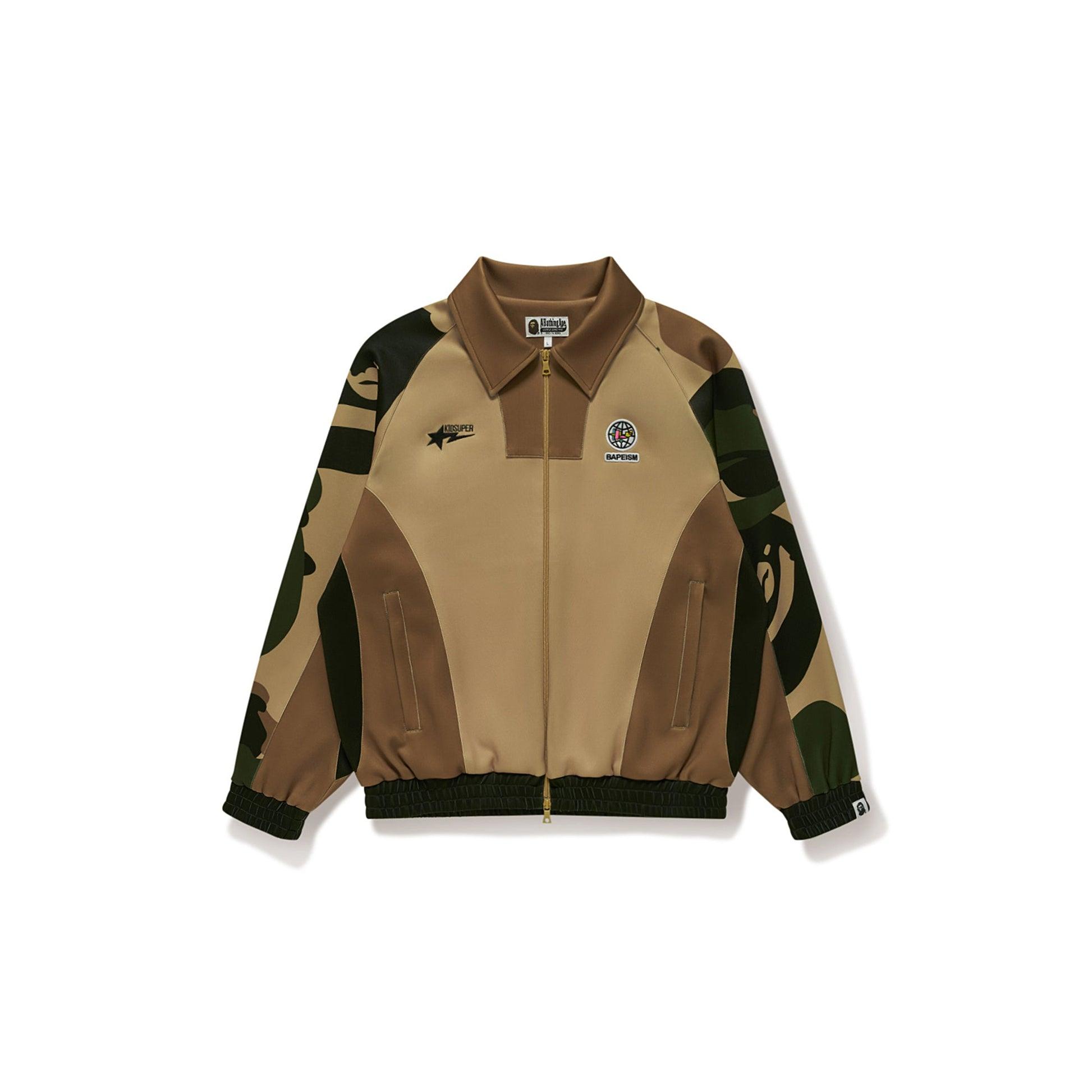 BAPE X KIDSUPER PATCHWORK TRACK JACKET [GREEN] by KIDSUPER STUDIOS