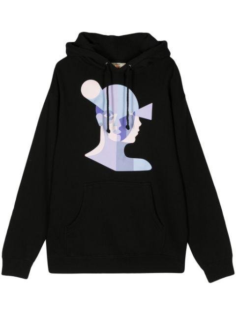 Bauhaus Face printed hoodie by KIDSUPER STUDIOS