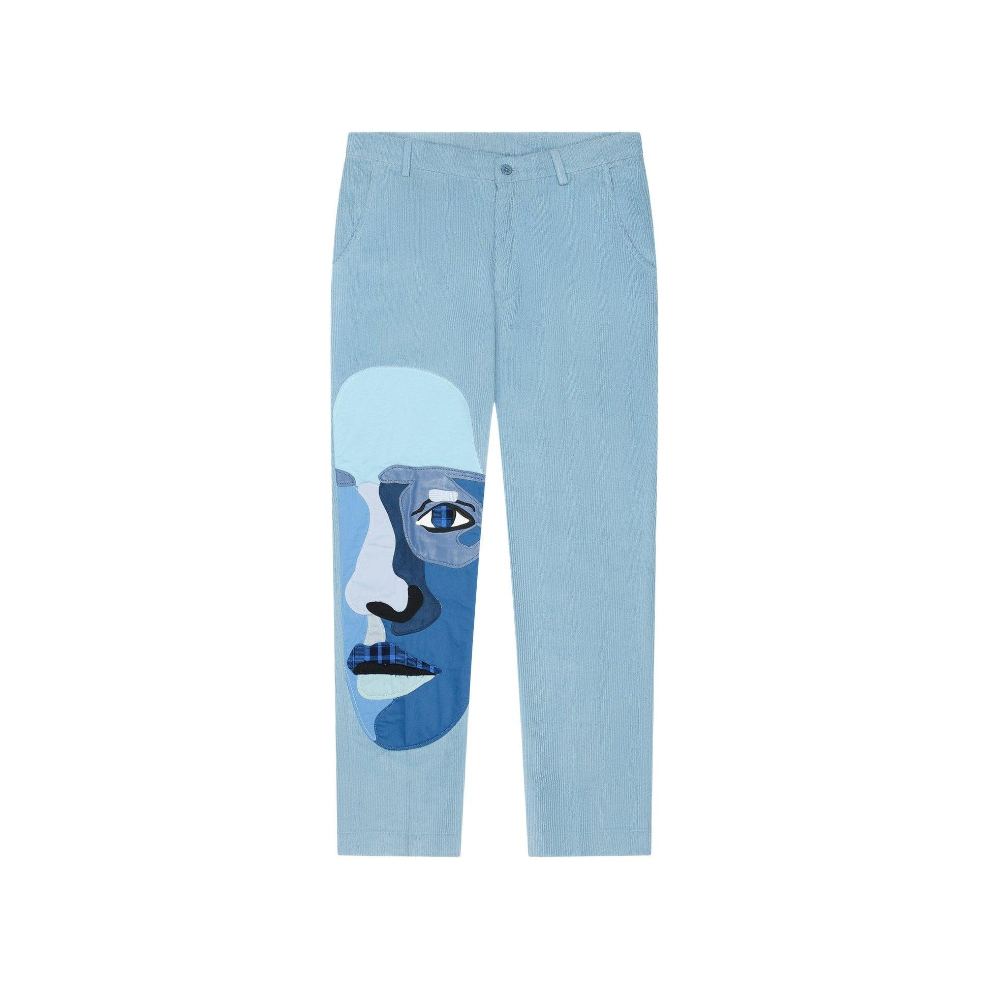 Blue face corduroy Suit Pants [Blue] by KIDSUPER STUDIOS