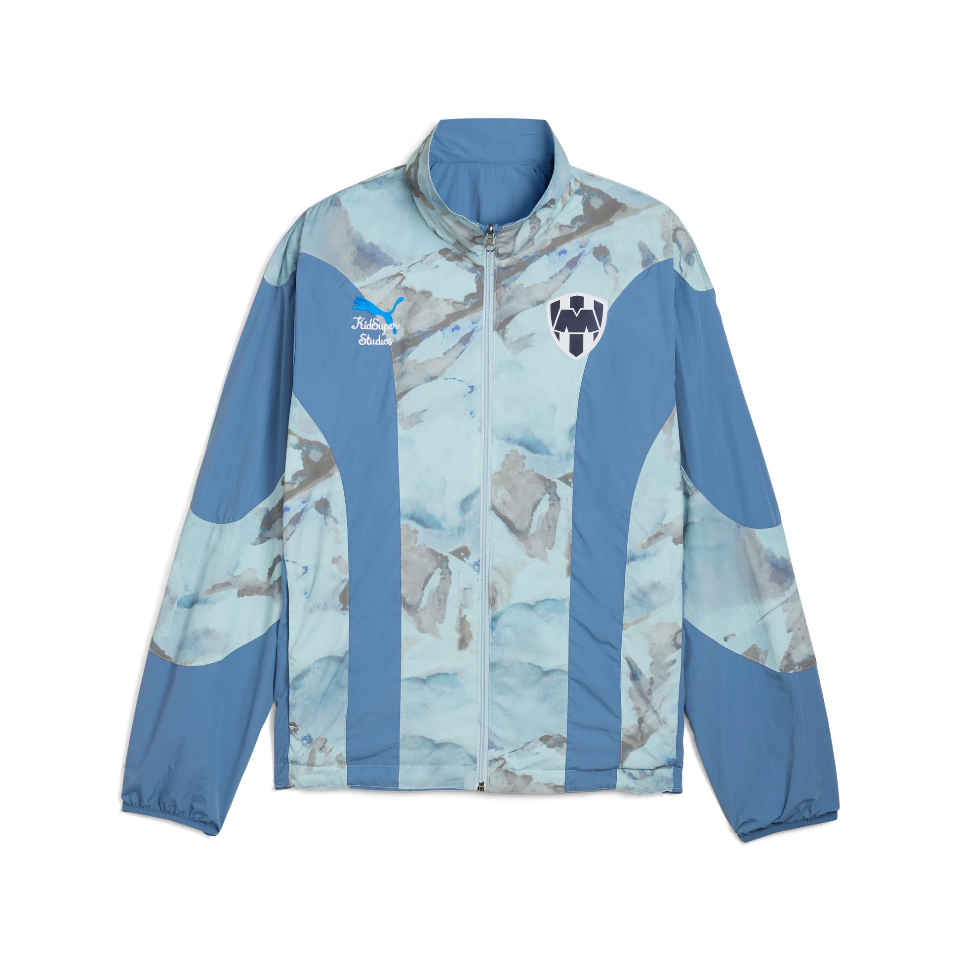 C.F. Monterrey REVERSIBLE JACKET [Blue Horizon/Electro Royal] by KIDSUPER STUDIOS