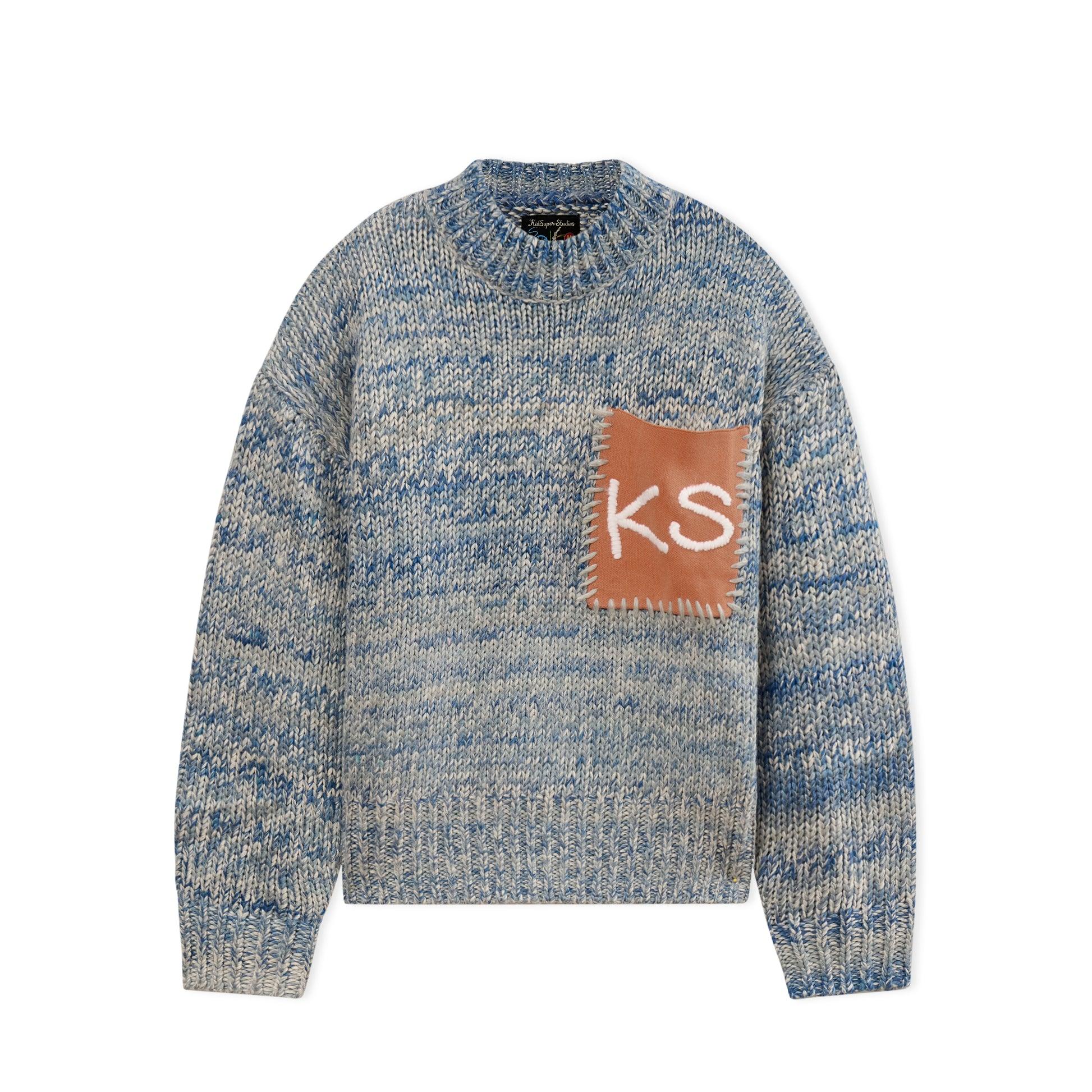 Chunky Sweater [Blue] by KIDSUPER STUDIOS