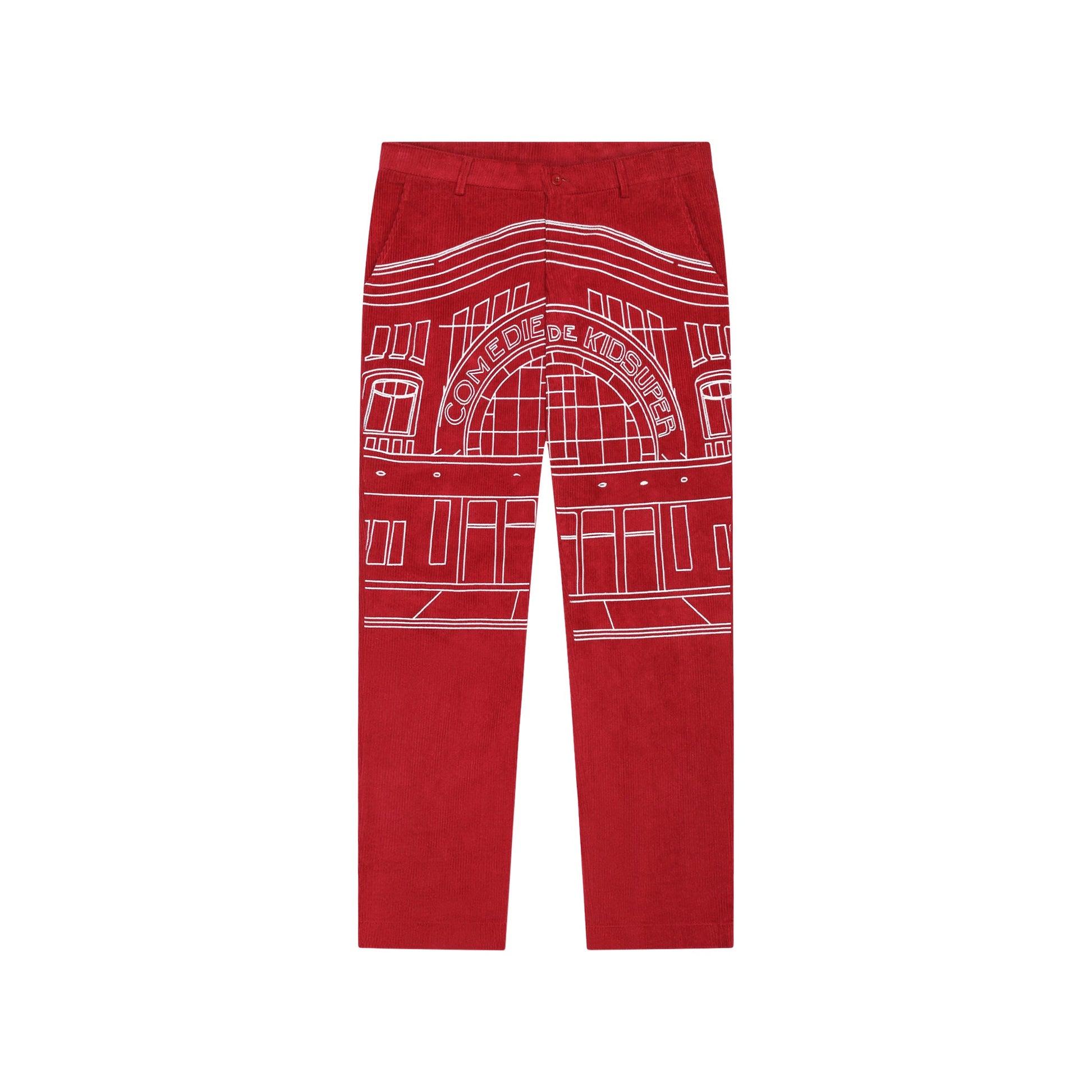 Comedie De Kidsuper Suit Bottom [Burgundy] by KIDSUPER STUDIOS