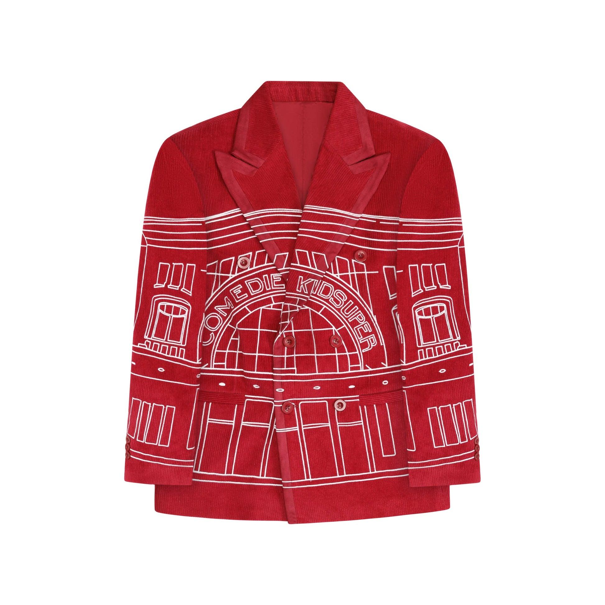 Comedie De Kidsuper Suit Top [Burgundy] by KIDSUPER STUDIOS