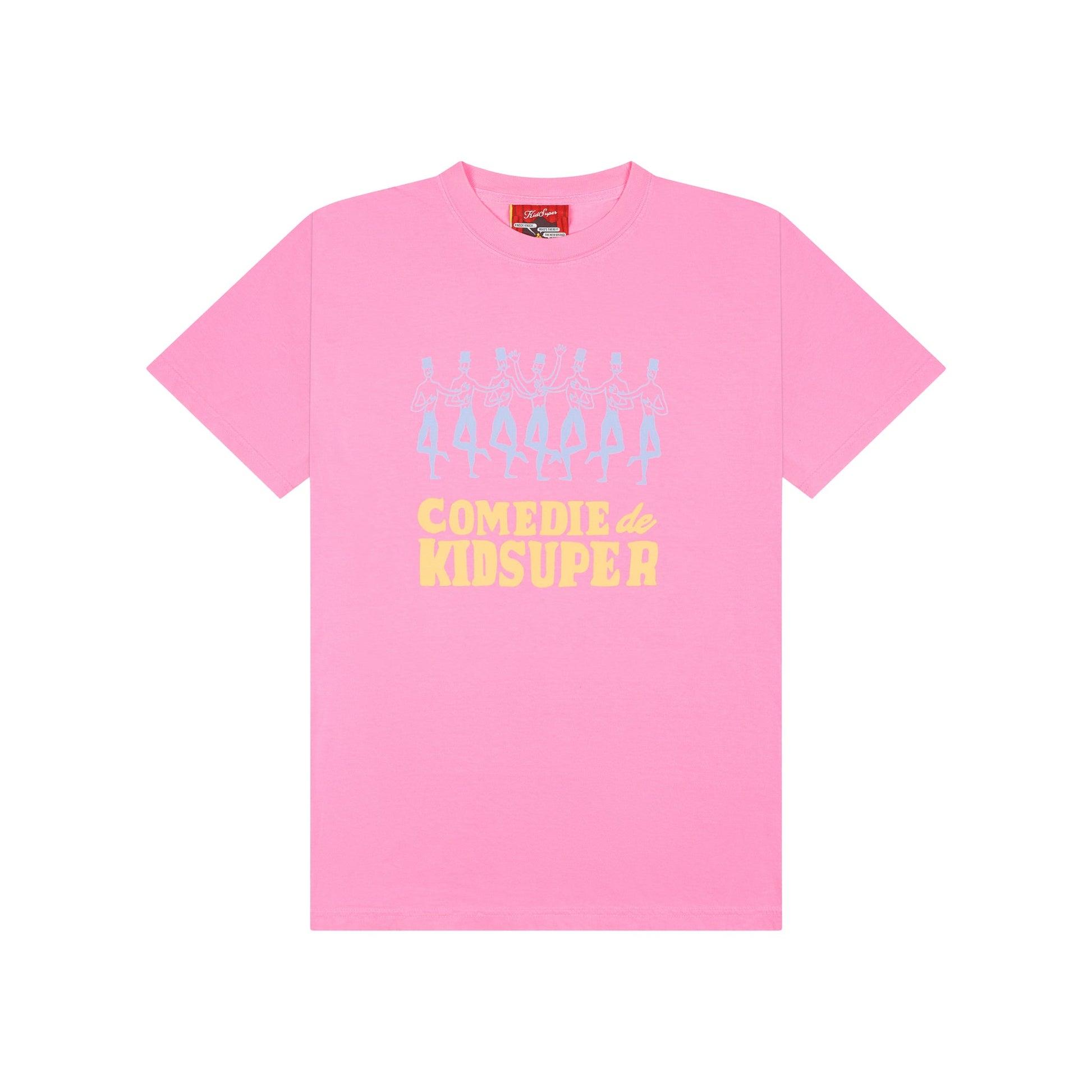 Comedie de KidSuper Crowd Tee [Pink] by KIDSUPER STUDIOS
