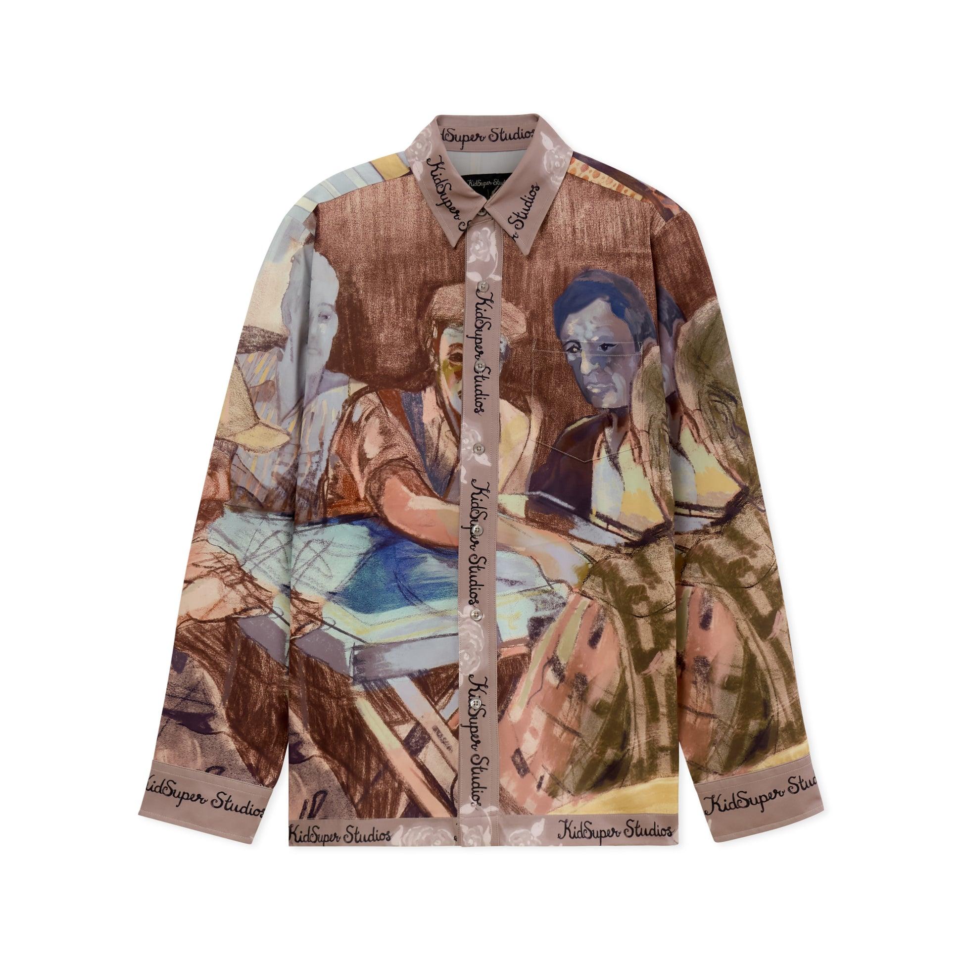 Dominos Printed Button up Shirt [Multi] by KIDSUPER STUDIOS