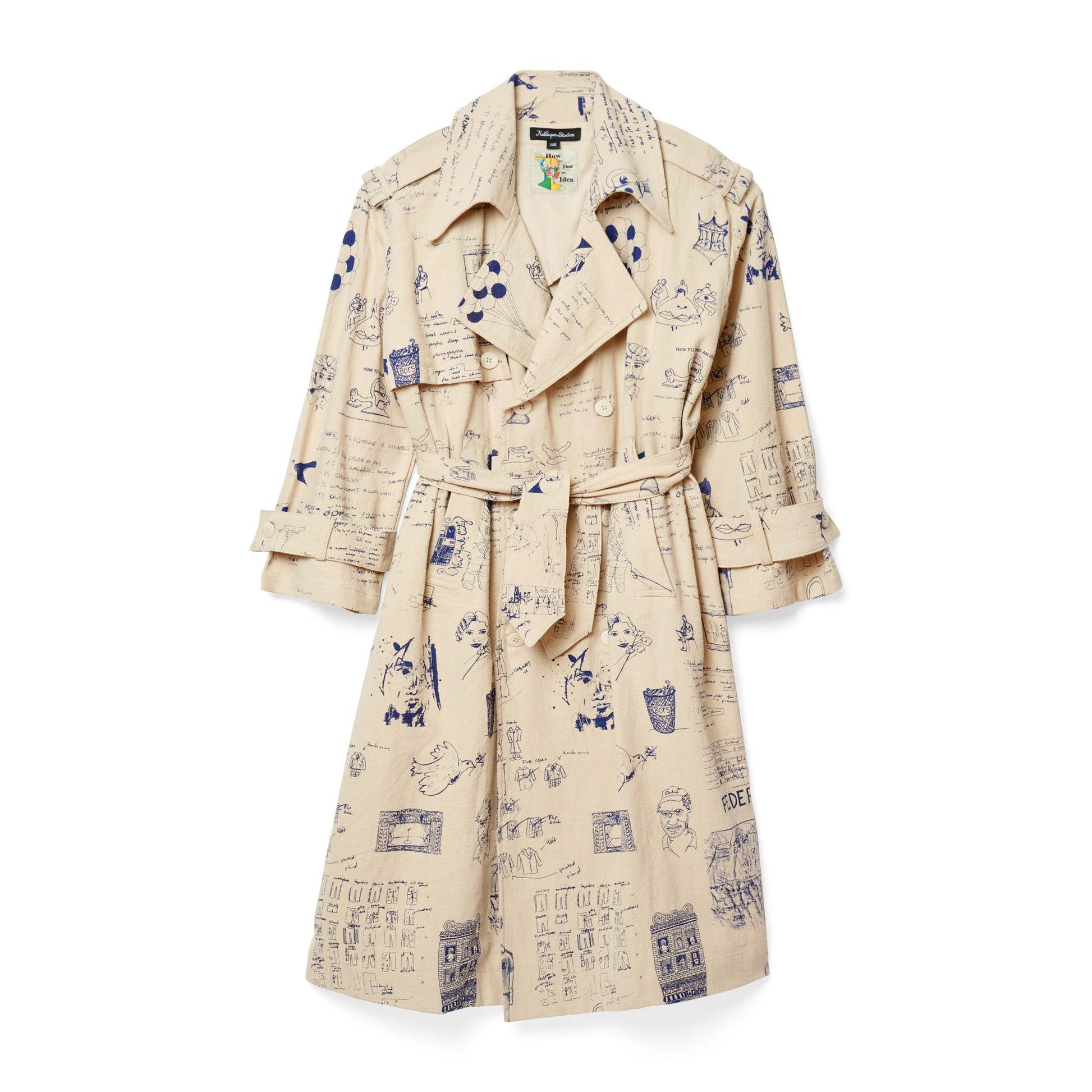 Doodles Topcoat [Tan] by KIDSUPER STUDIOS