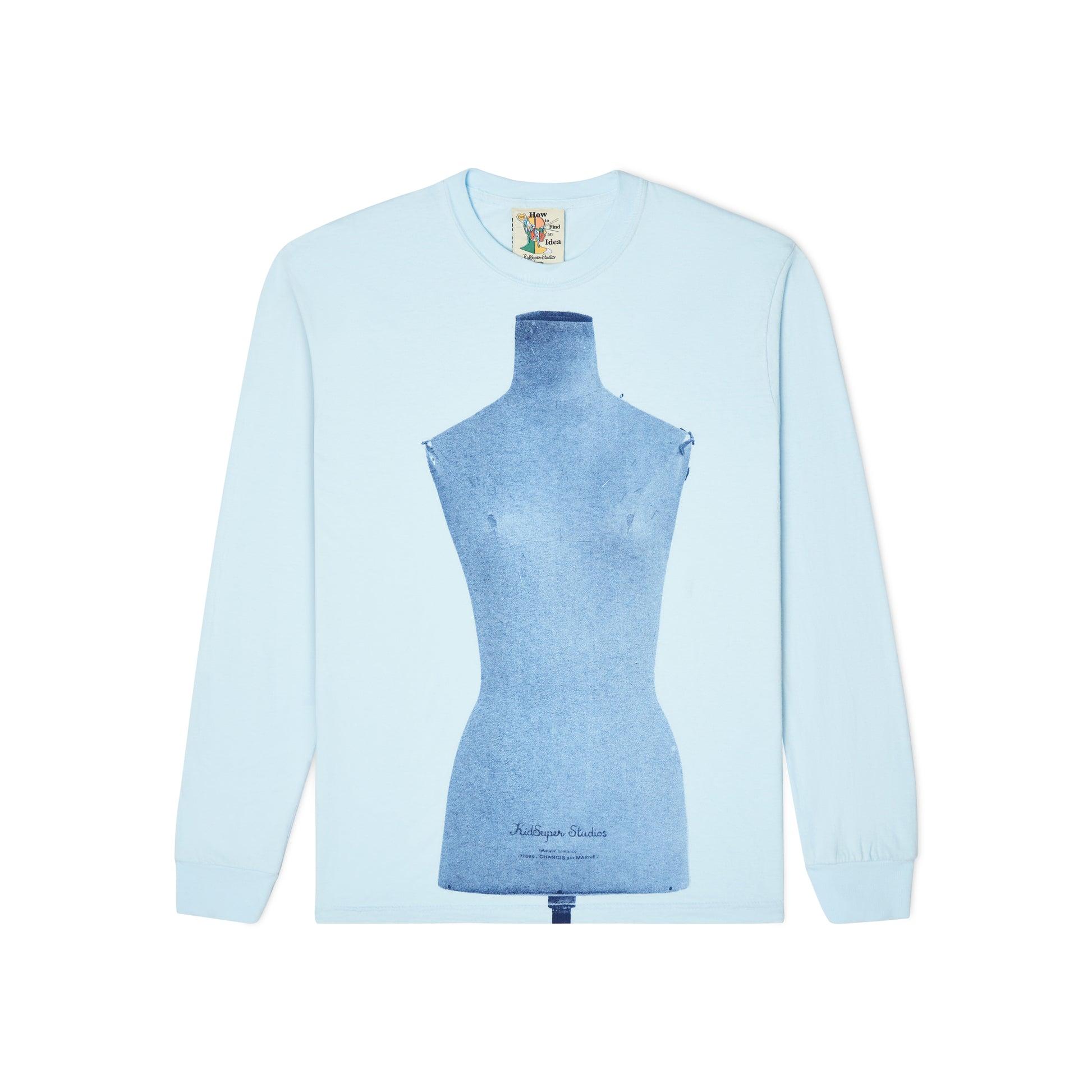 Dress Form Longsleeve Tee [Baby Blue] by KIDSUPER STUDIOS