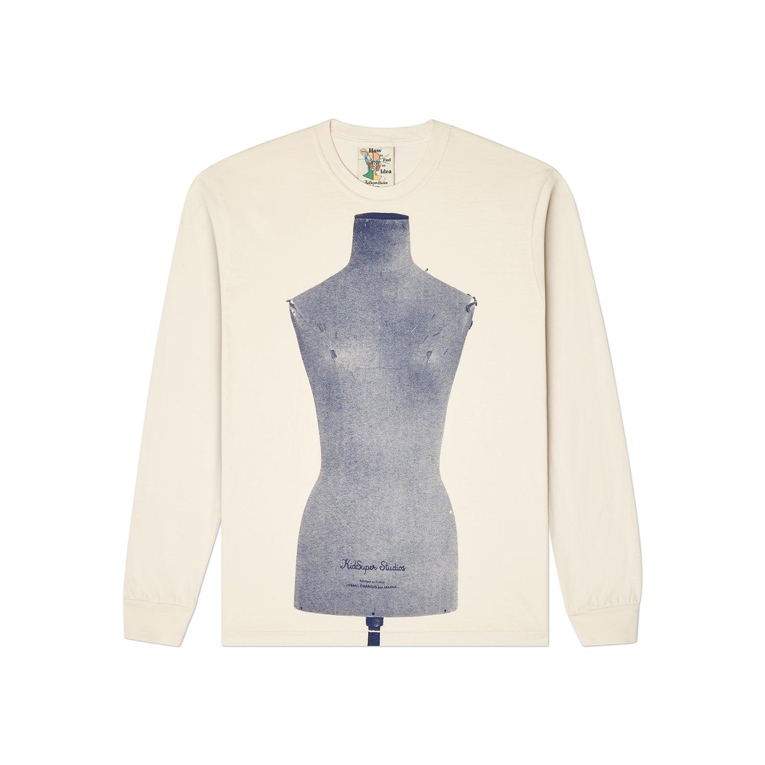 Dress Form Longsleeve Tee [Cream] by KIDSUPER STUDIOS