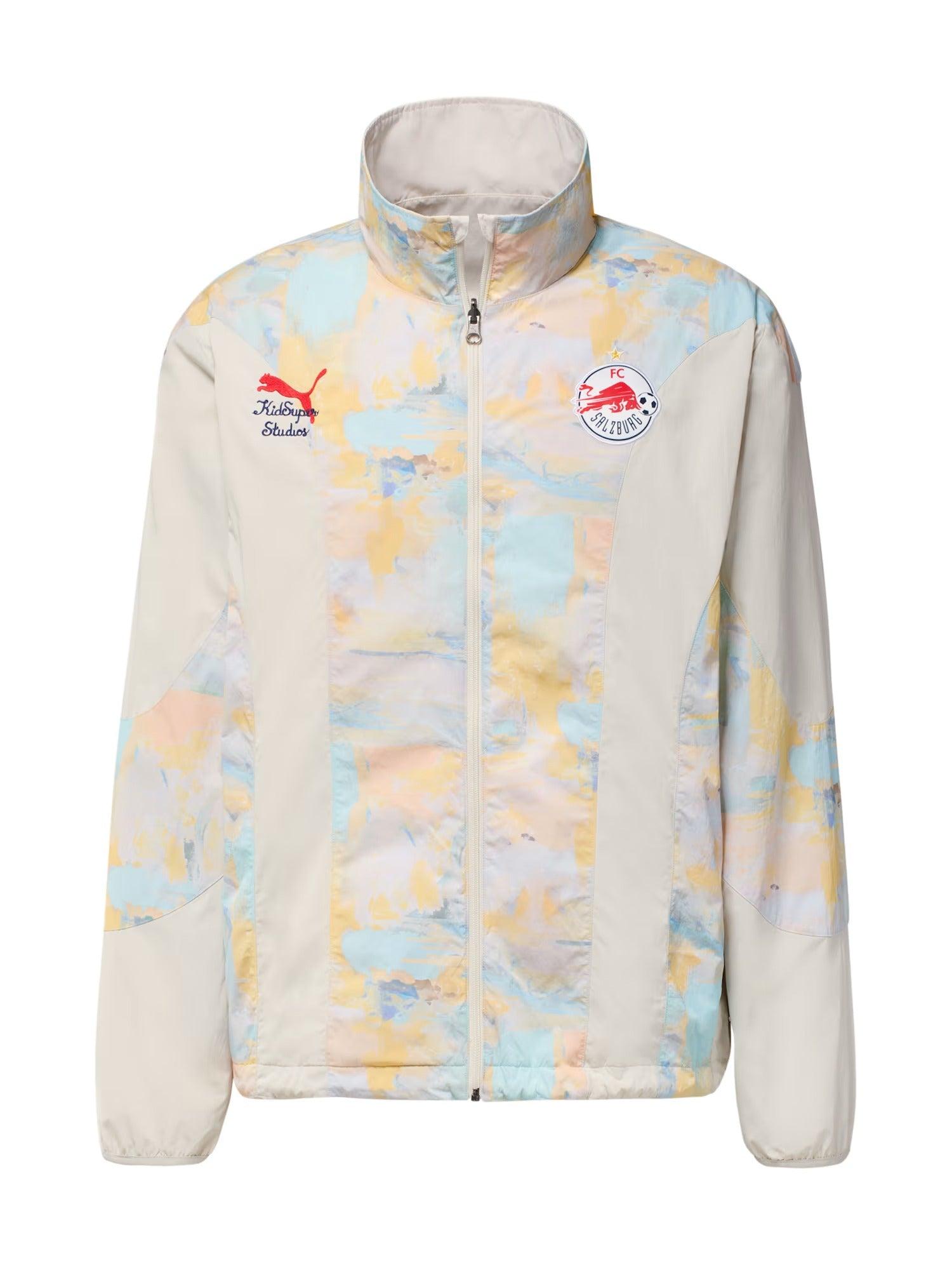 FC Red Bull Salzburg REVERSIBLE JACKET [Frosted Ivory/PUMA Red	] by KIDSUPER STUDIOS