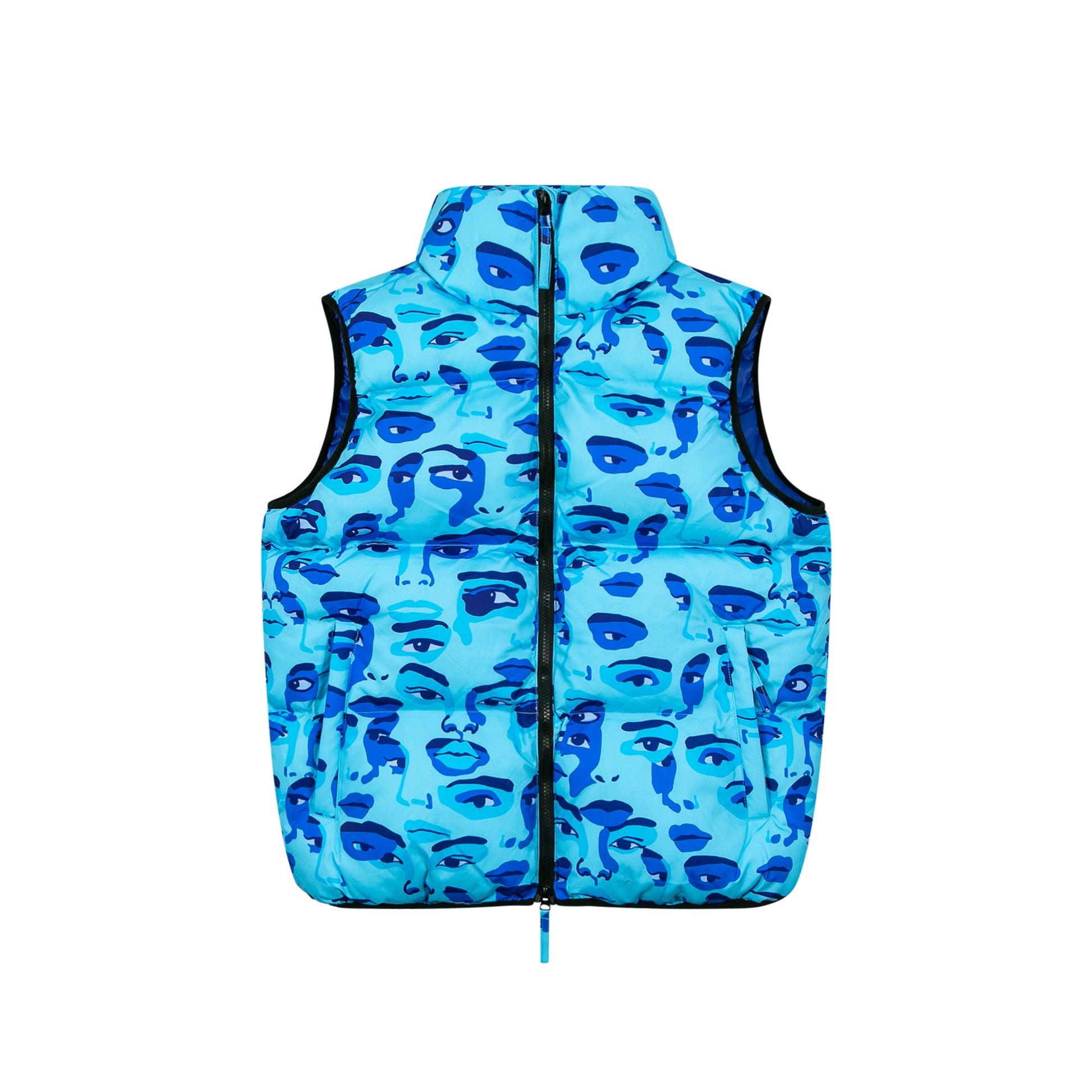Face Camo Blue Puffer by KIDSUPER STUDIOS