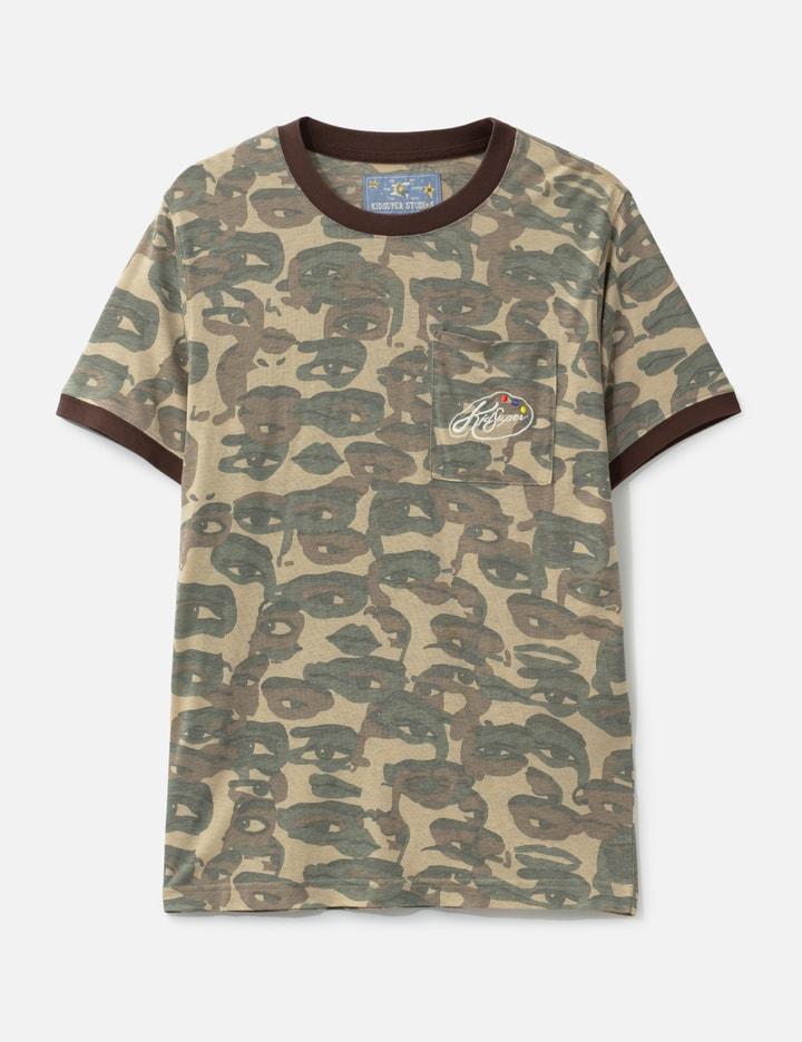 Face Camo Short Sleeve Shirt by KIDSUPER STUDIOS