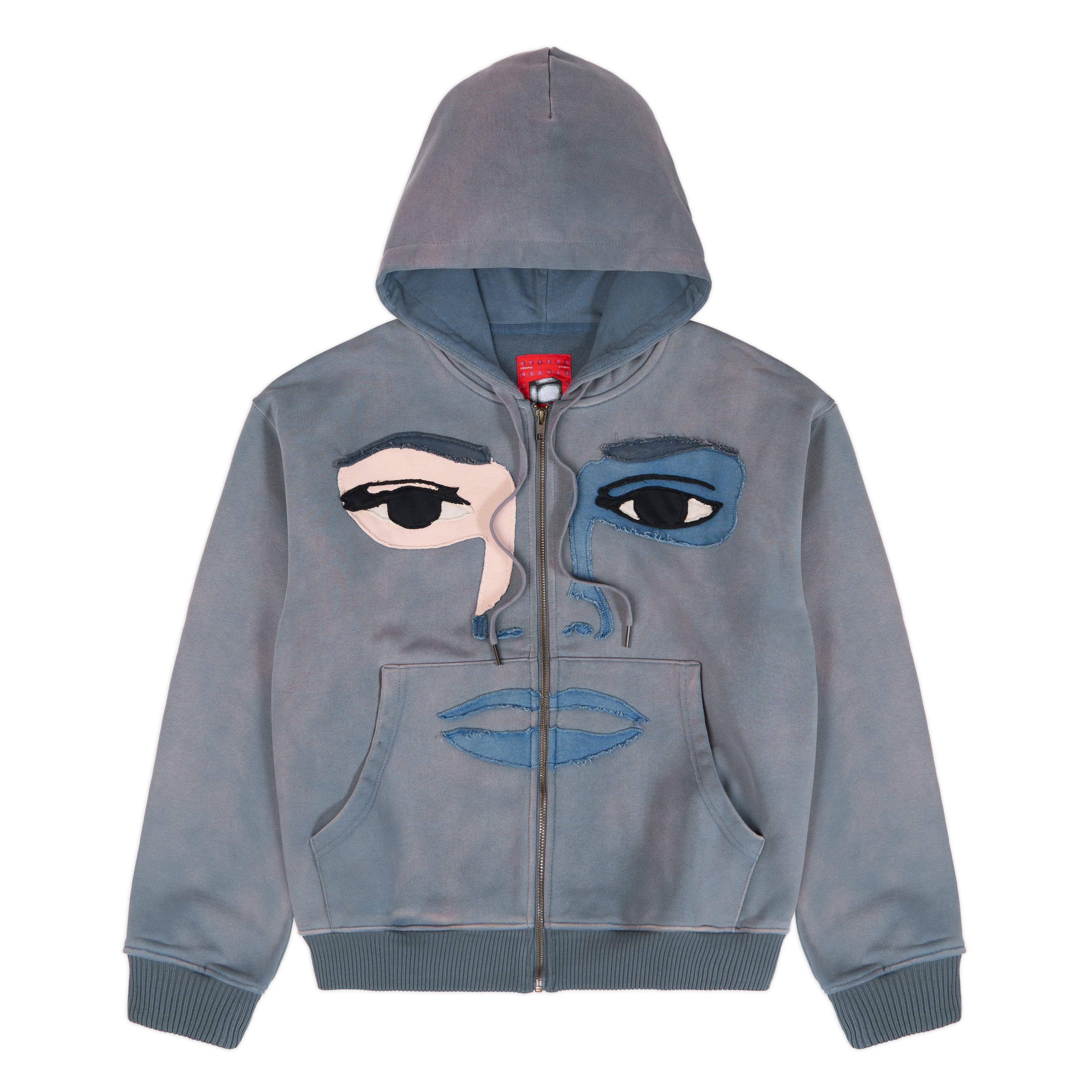 Face Hoodie [Slate] by KIDSUPER STUDIOS