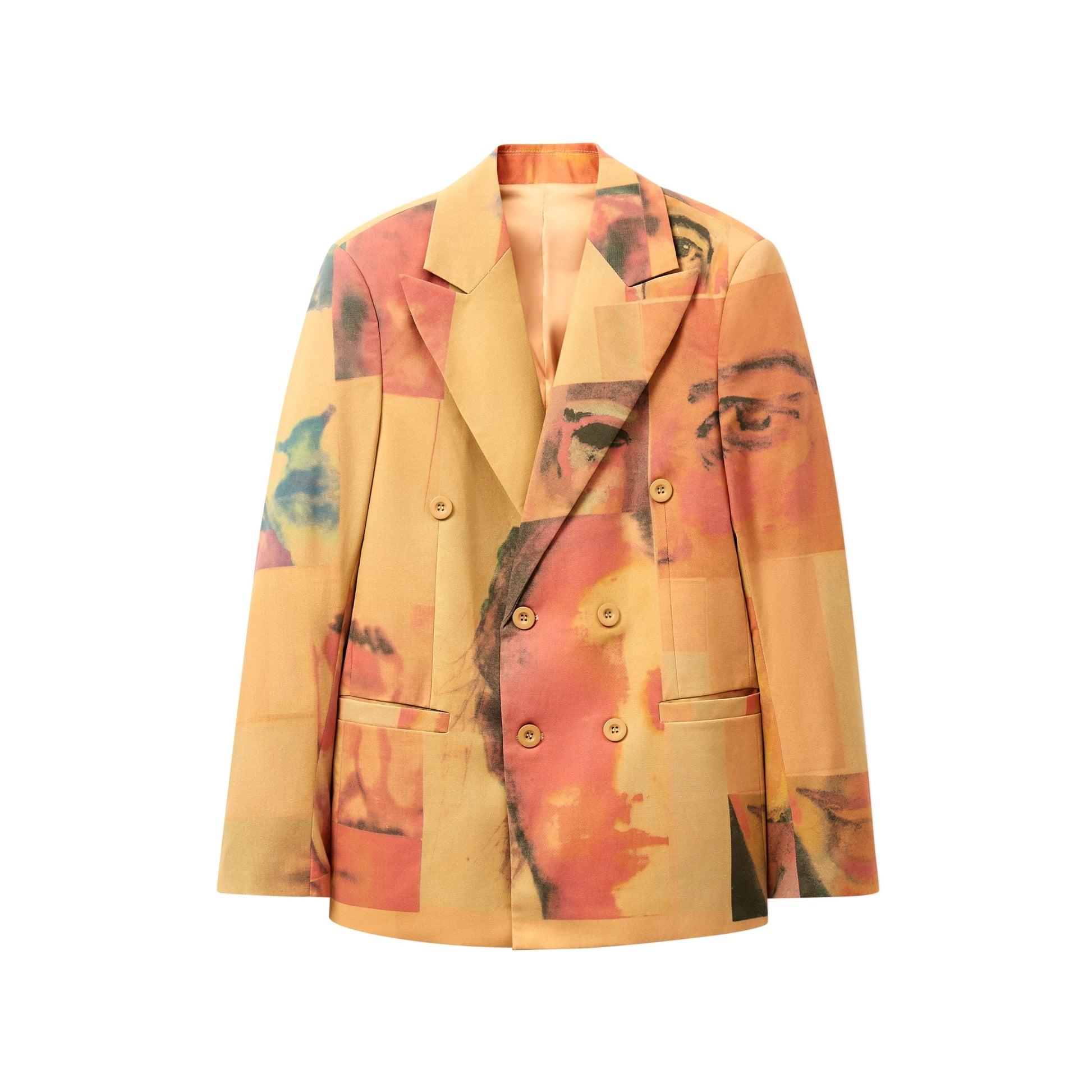 Faces Collage Suit Top [Multi] by KIDSUPER STUDIOS