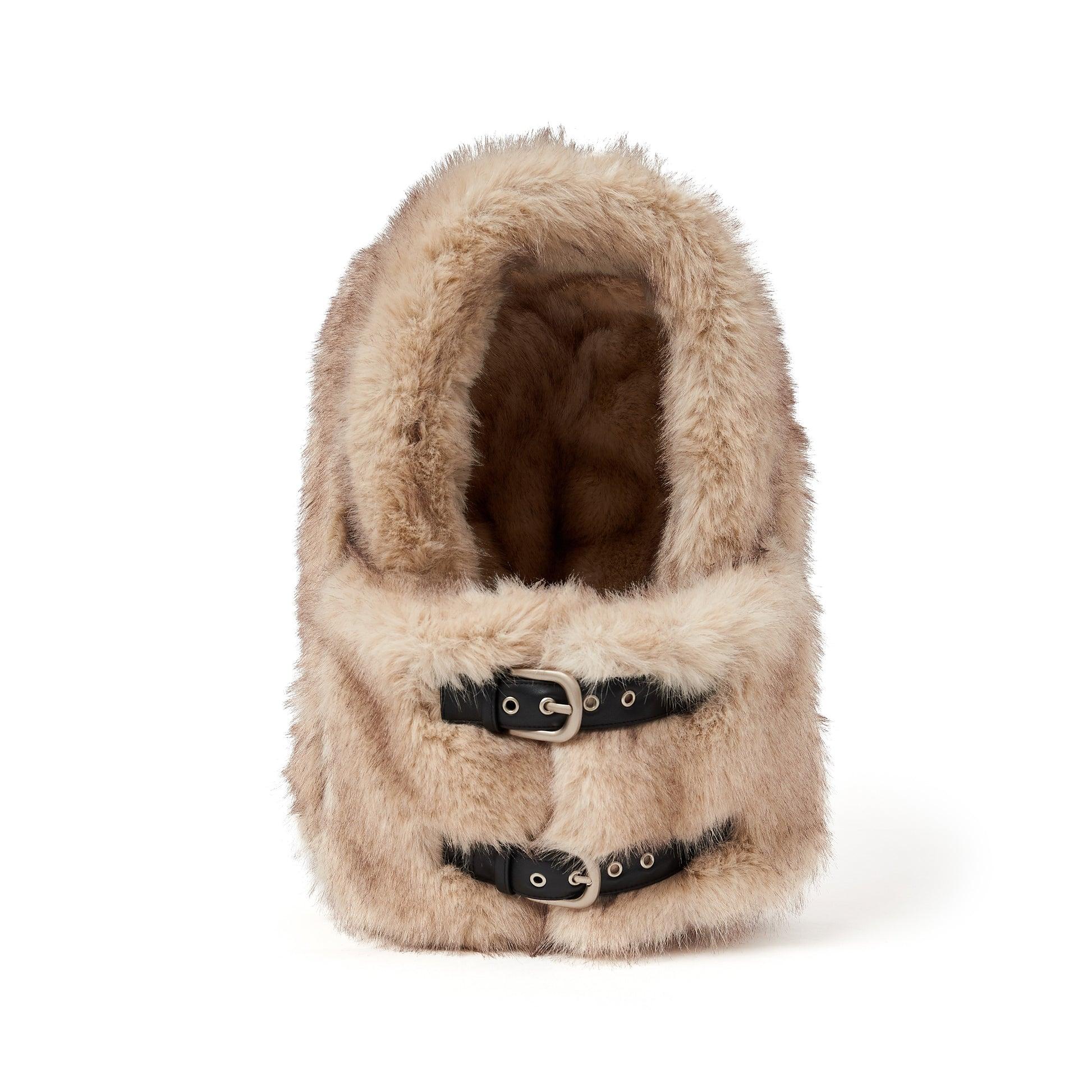 Faux Fur Hat [Light Brown] by KIDSUPER STUDIOS