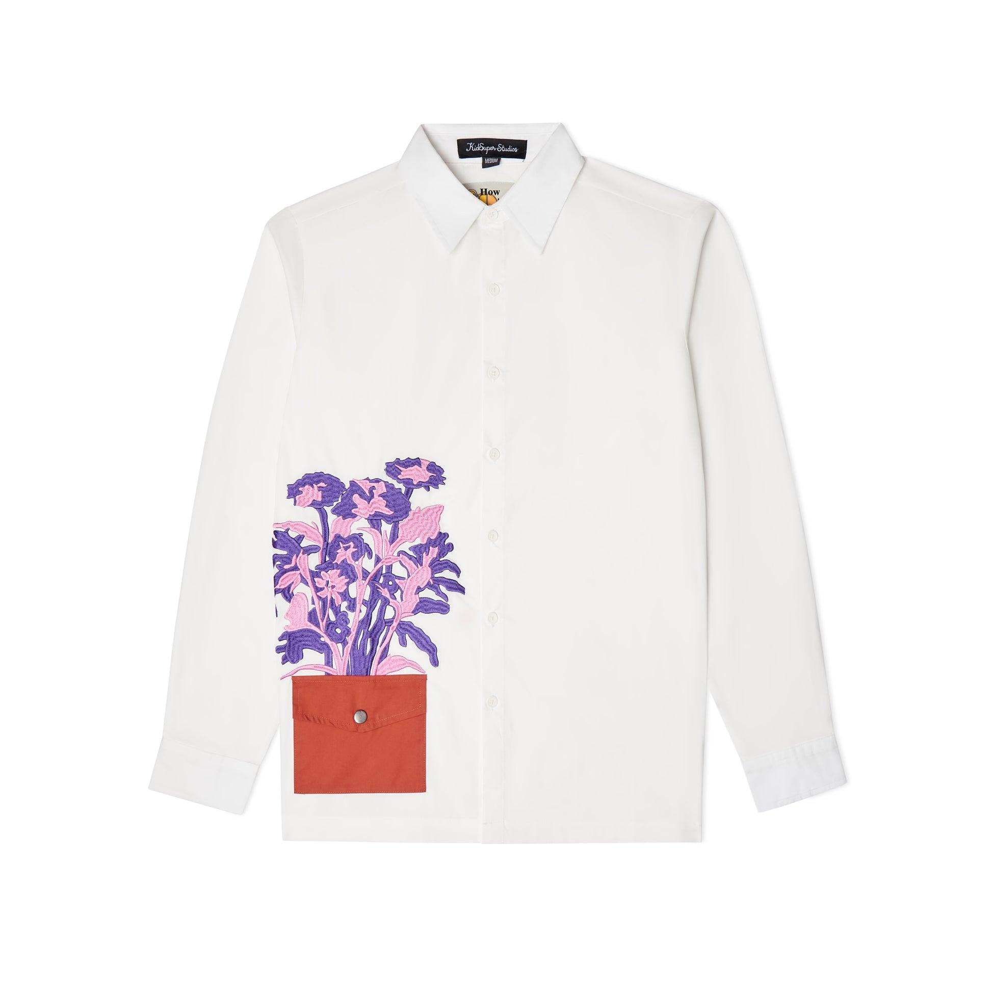 Flower Pot Shirt [White] by KIDSUPER STUDIOS