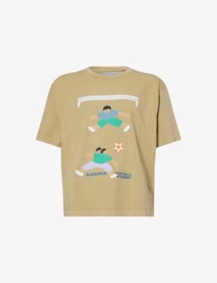 Football Academy Graphic-Print Cotton T-Shirt by KIDSUPER STUDIOS