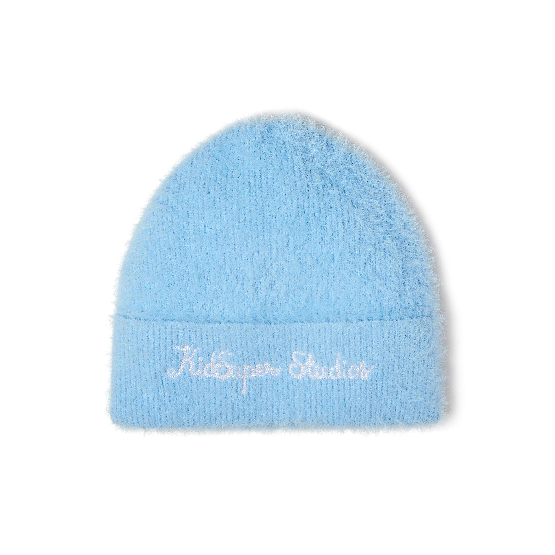 Fuzzy Knit Beanie [Baby Blue] by KIDSUPER STUDIOS