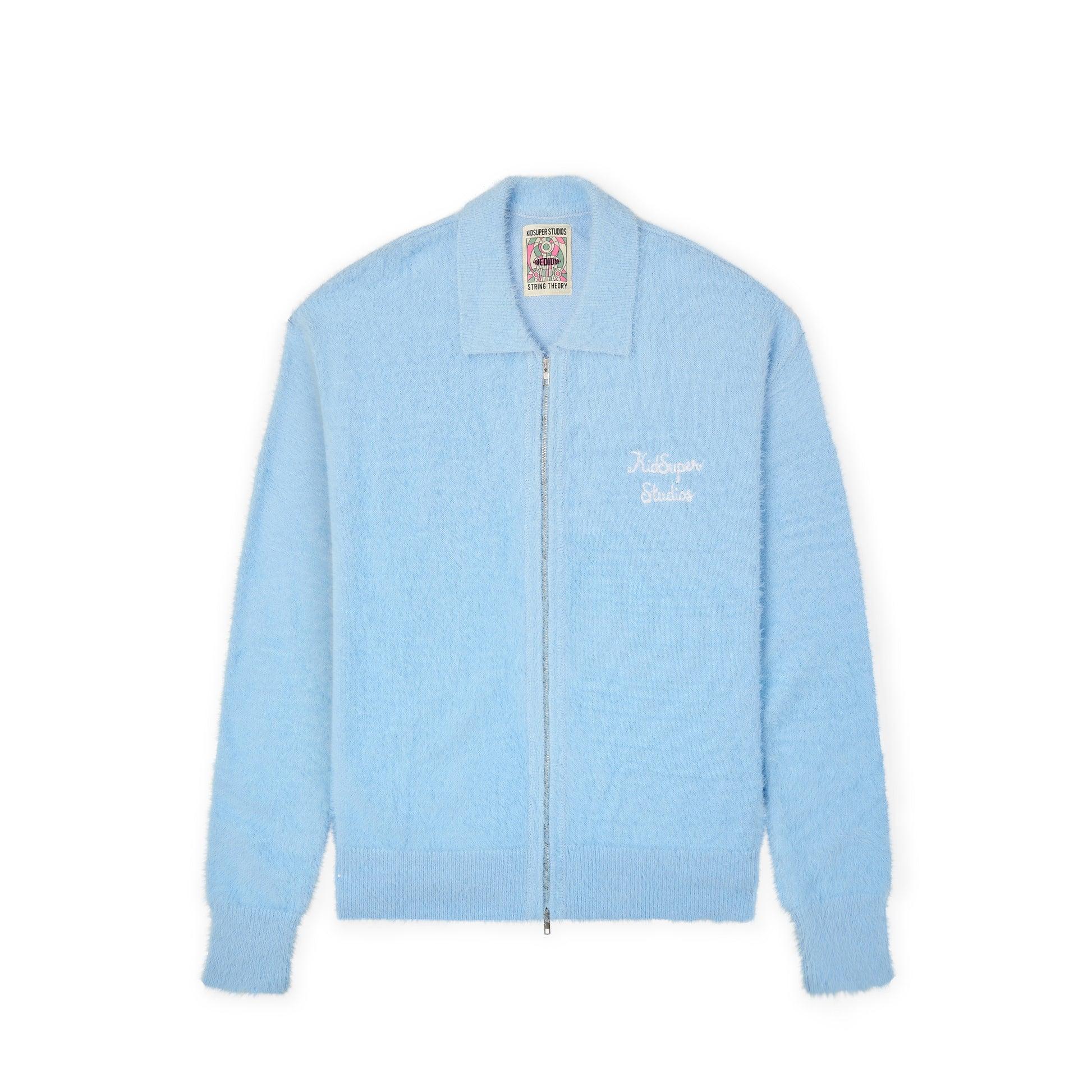 Fuzzy Zip Up [Baby Blue] by KIDSUPER STUDIOS