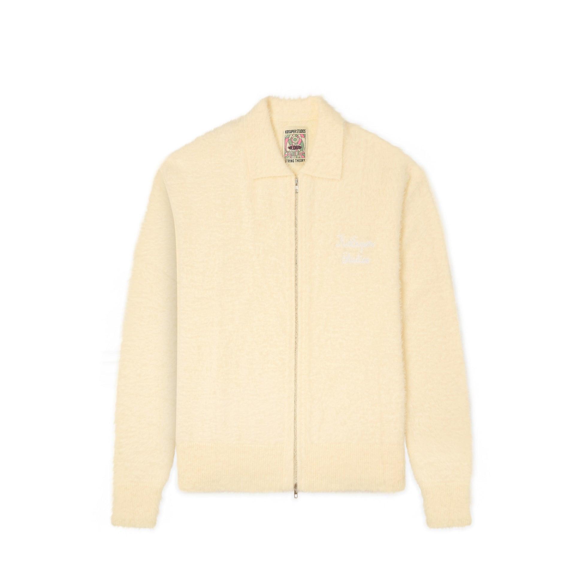 Fuzzy Zip Up [Cream] by KIDSUPER STUDIOS