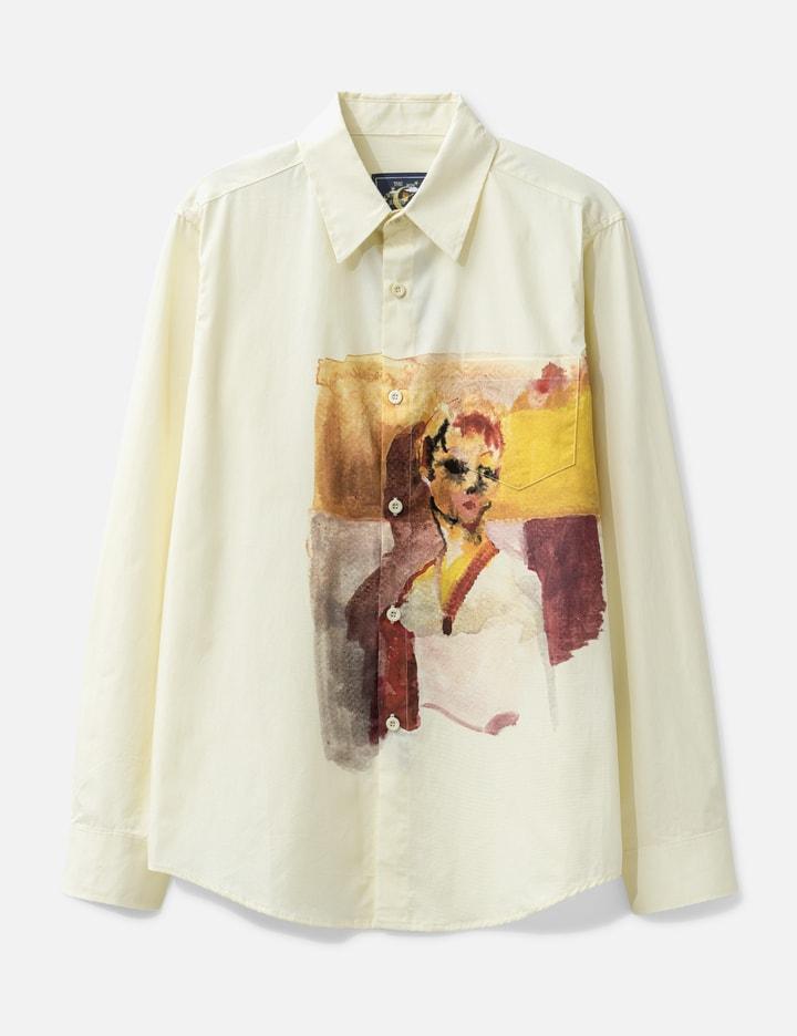Girl Painting Button Up Shirt by KIDSUPER STUDIOS