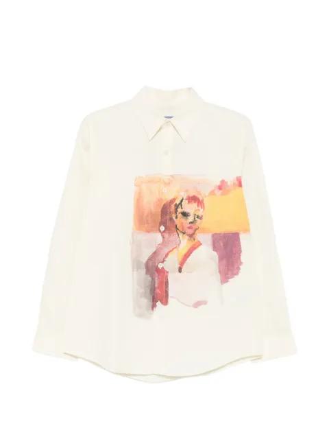Girl Painting graphic-print button-up shirt by KIDSUPER STUDIOS