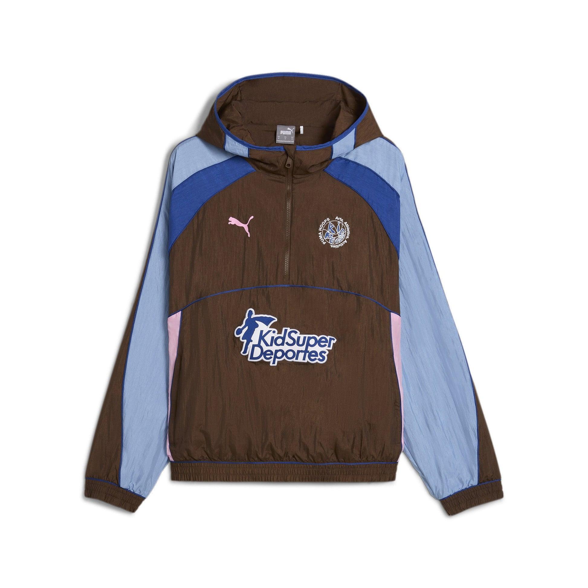 HOOPS X KIDSUPER TRACK JACKET [Chestnut Brown] by KIDSUPER STUDIOS