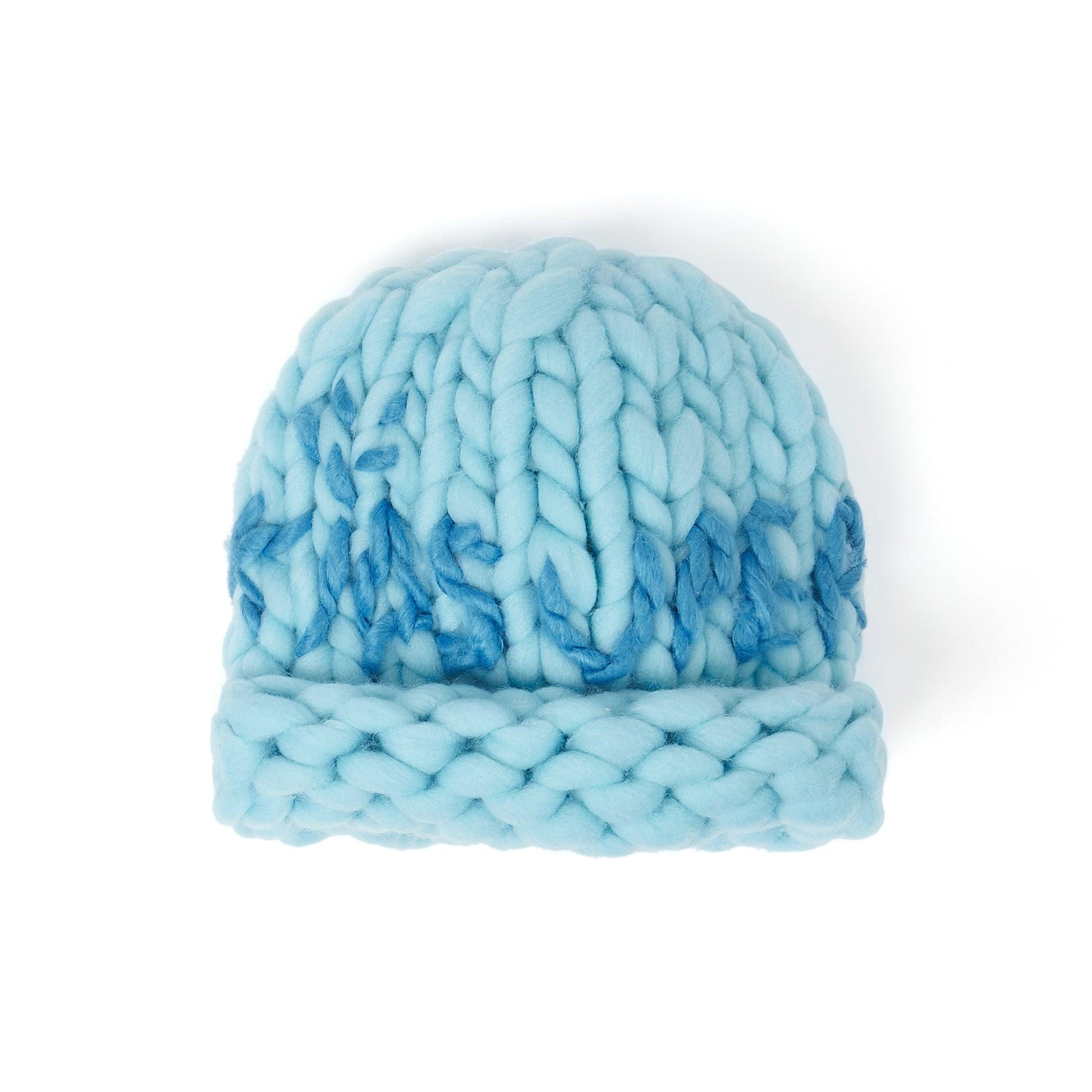 Hand Knit Chunky Knit Beanie [Blue] by KIDSUPER STUDIOS
