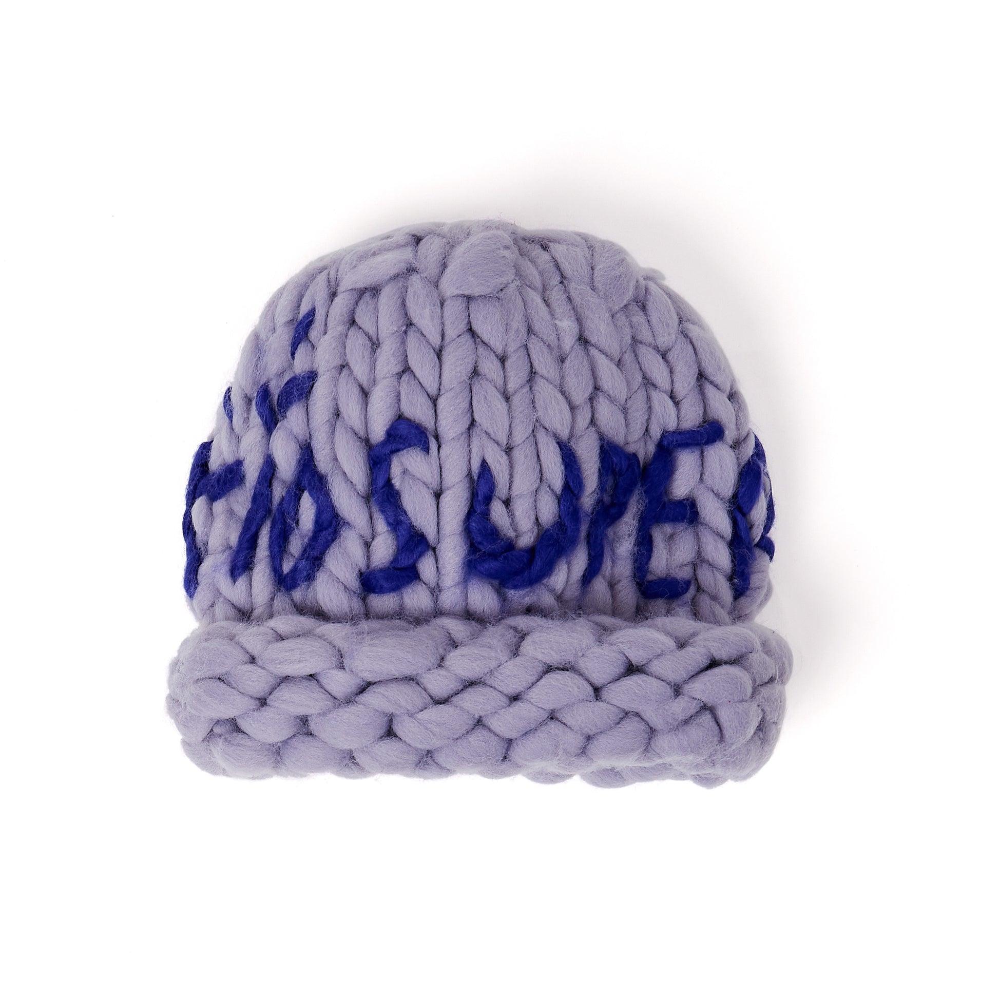 Hand Knit Chunky Knit Beanie [Lavender] by KIDSUPER STUDIOS