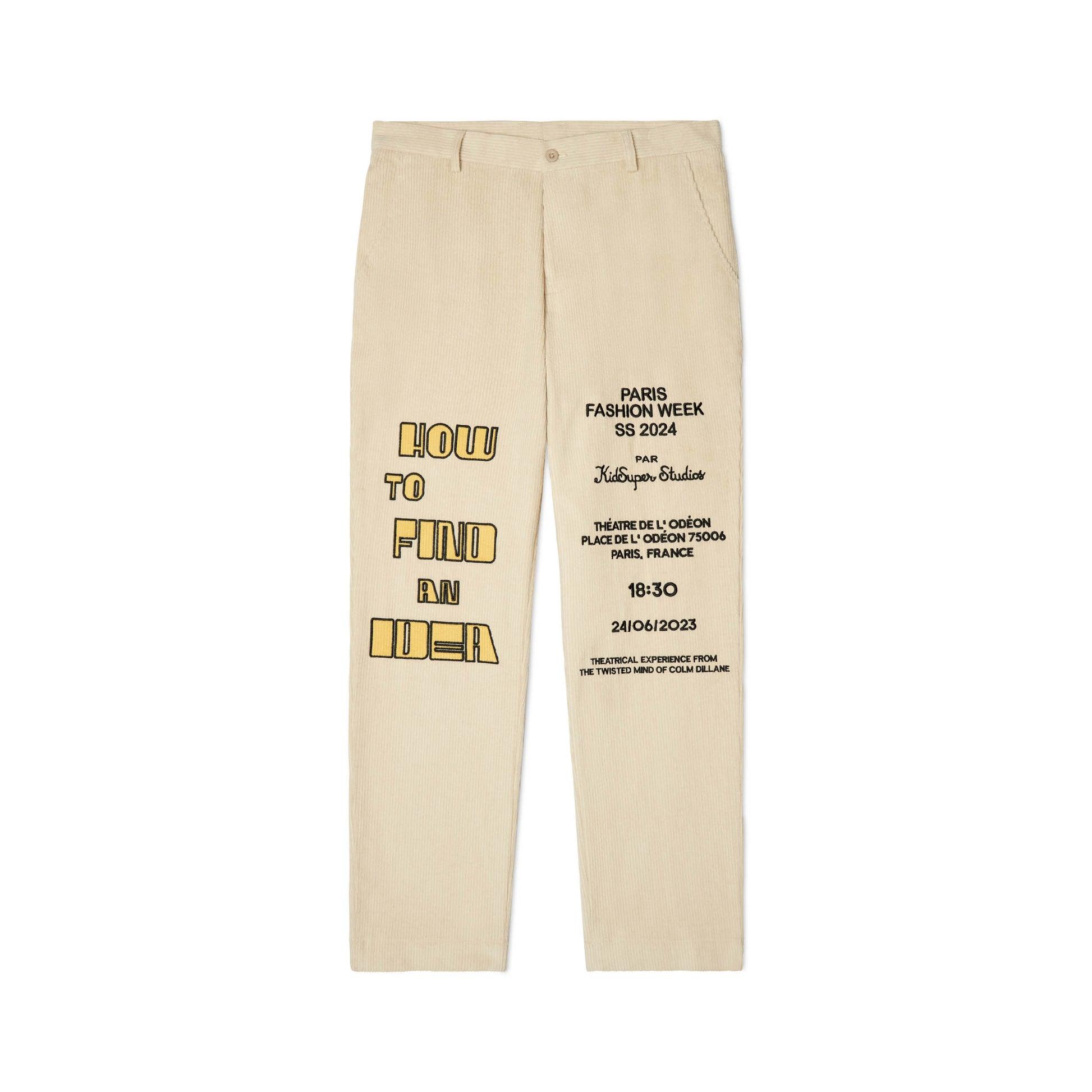 How to Find an Idea Poster Suit Bottom [Beige] by KIDSUPER STUDIOS