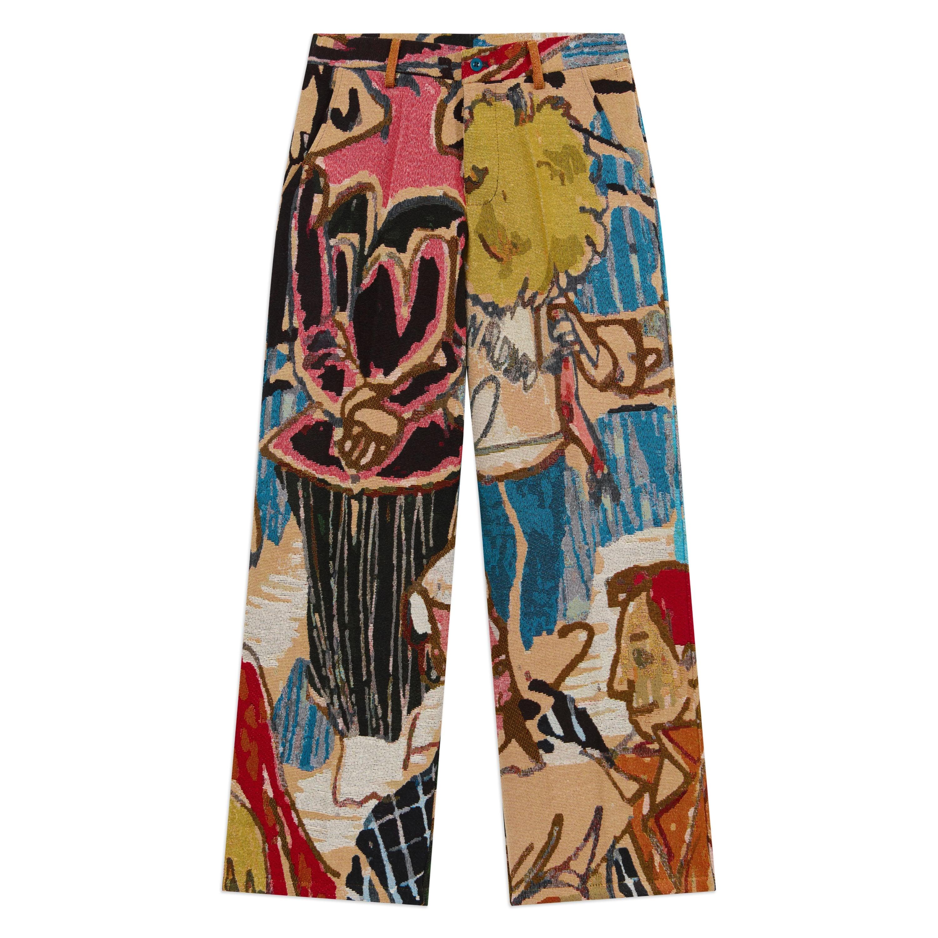 Jacquard Boy Who Jumped The Moon Pants [Multi] by KIDSUPER STUDIOS