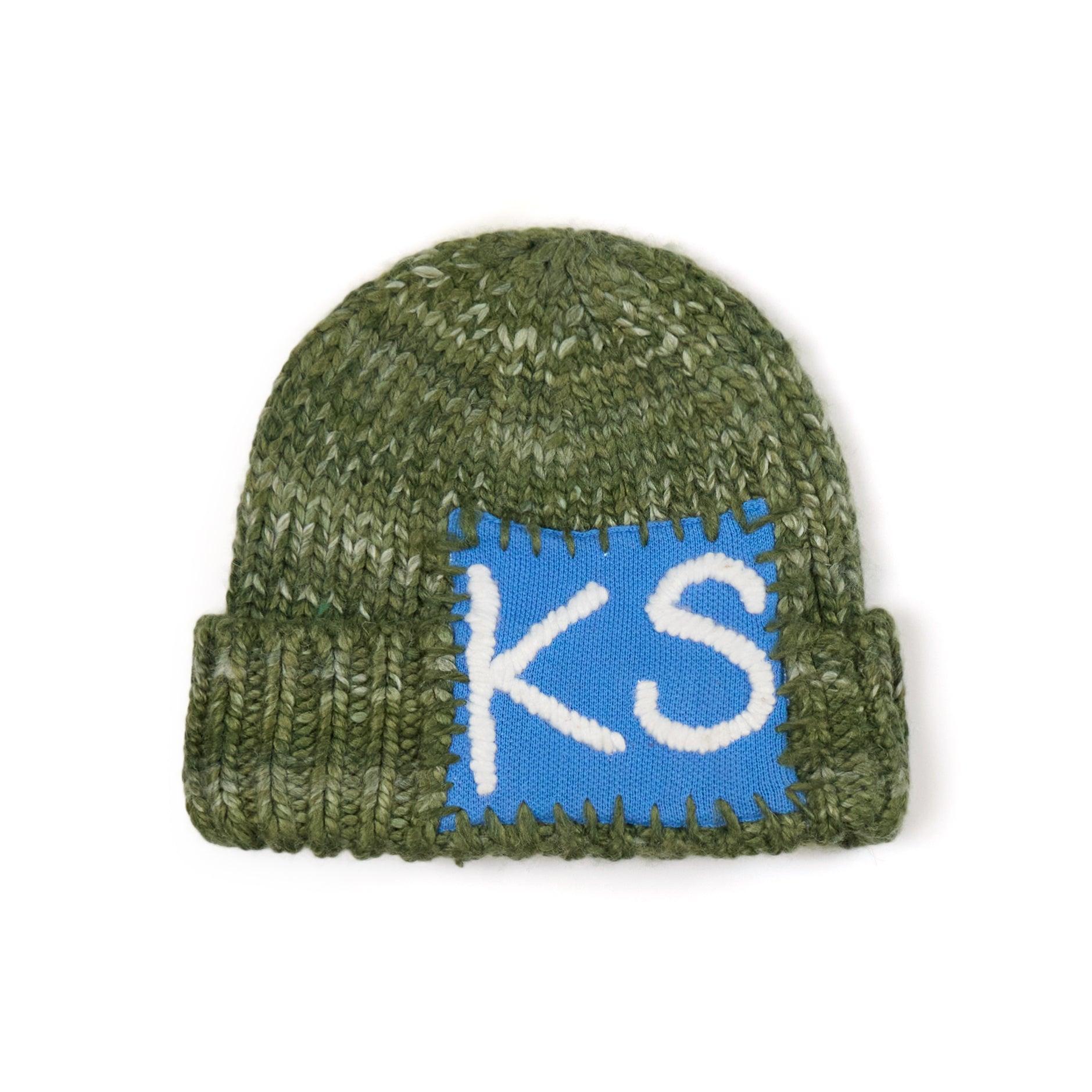 KS Patched Beanie [Green] by KIDSUPER STUDIOS