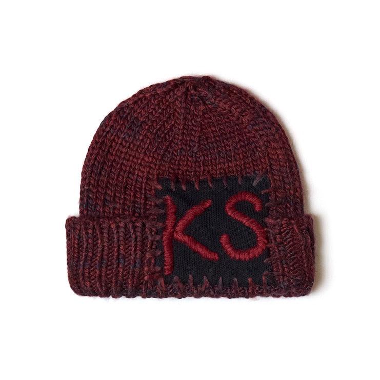 KS Patched Beanie [Red Navy] by KIDSUPER STUDIOS