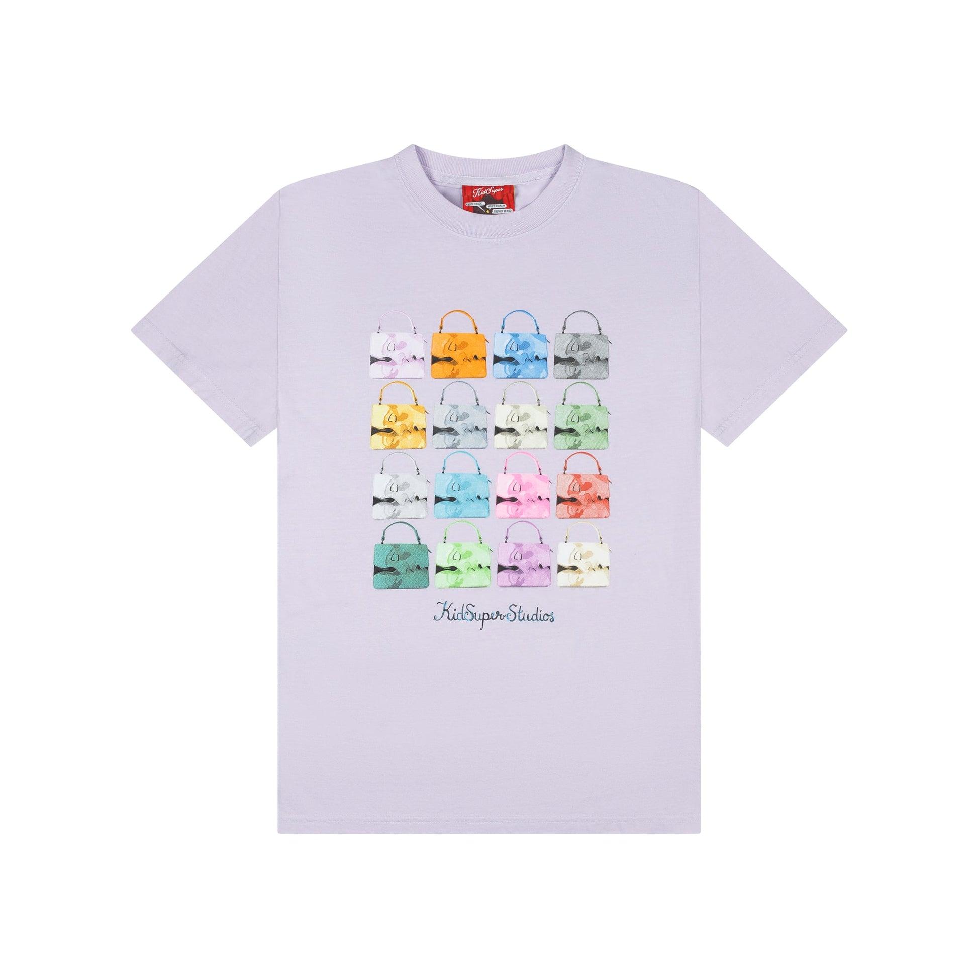 Kissing Bag Tee [Lavender] by KIDSUPER STUDIOS