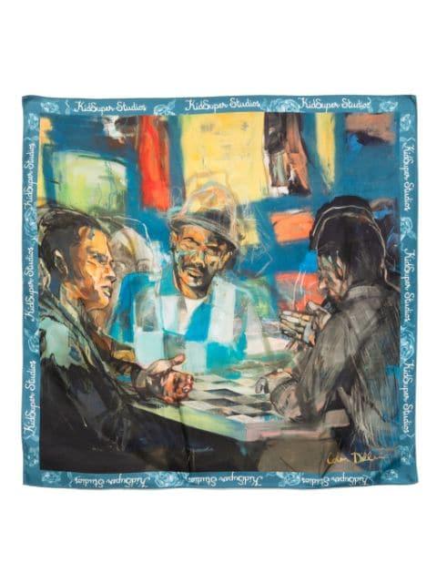 Never Ending Dominos silk scarf by KIDSUPER STUDIOS