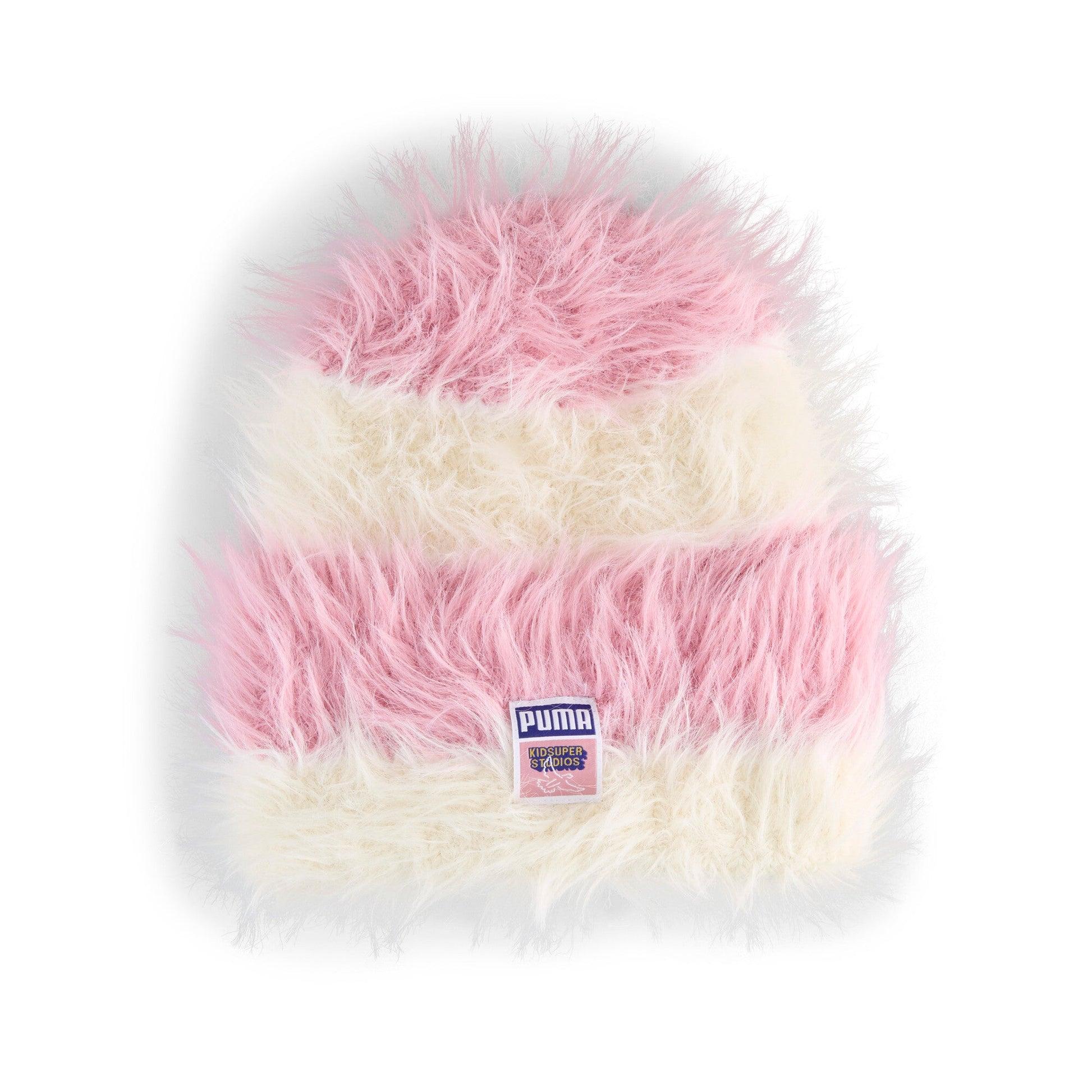 PUMA X KIDSUPER HIGH CROWN BEANIE [Poised Pink/Alpine Snow] by KIDSUPER STUDIOS