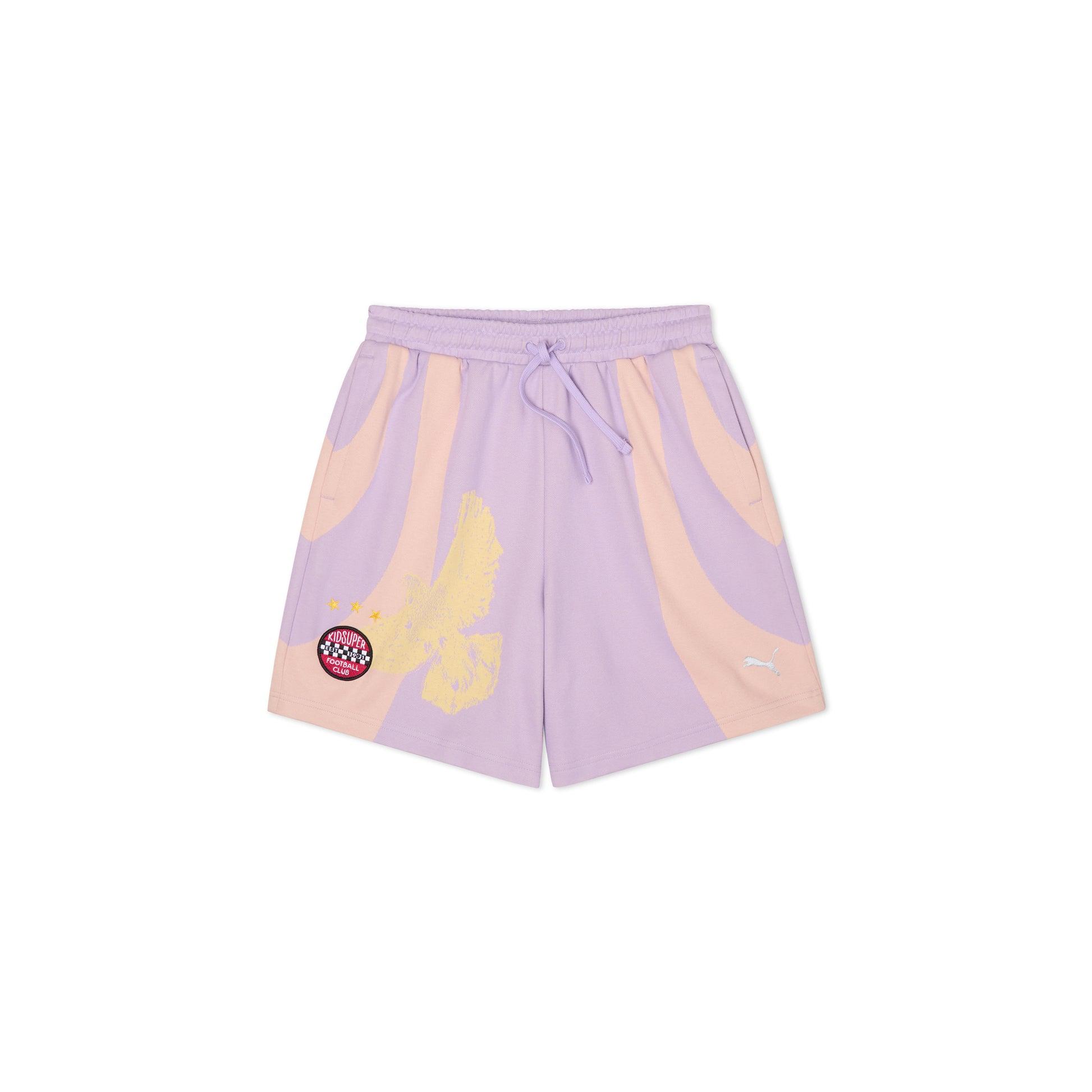 PUMA X KIDSUPER KNIT SHORTS [VIVID VIOLET] by KIDSUPER STUDIOS