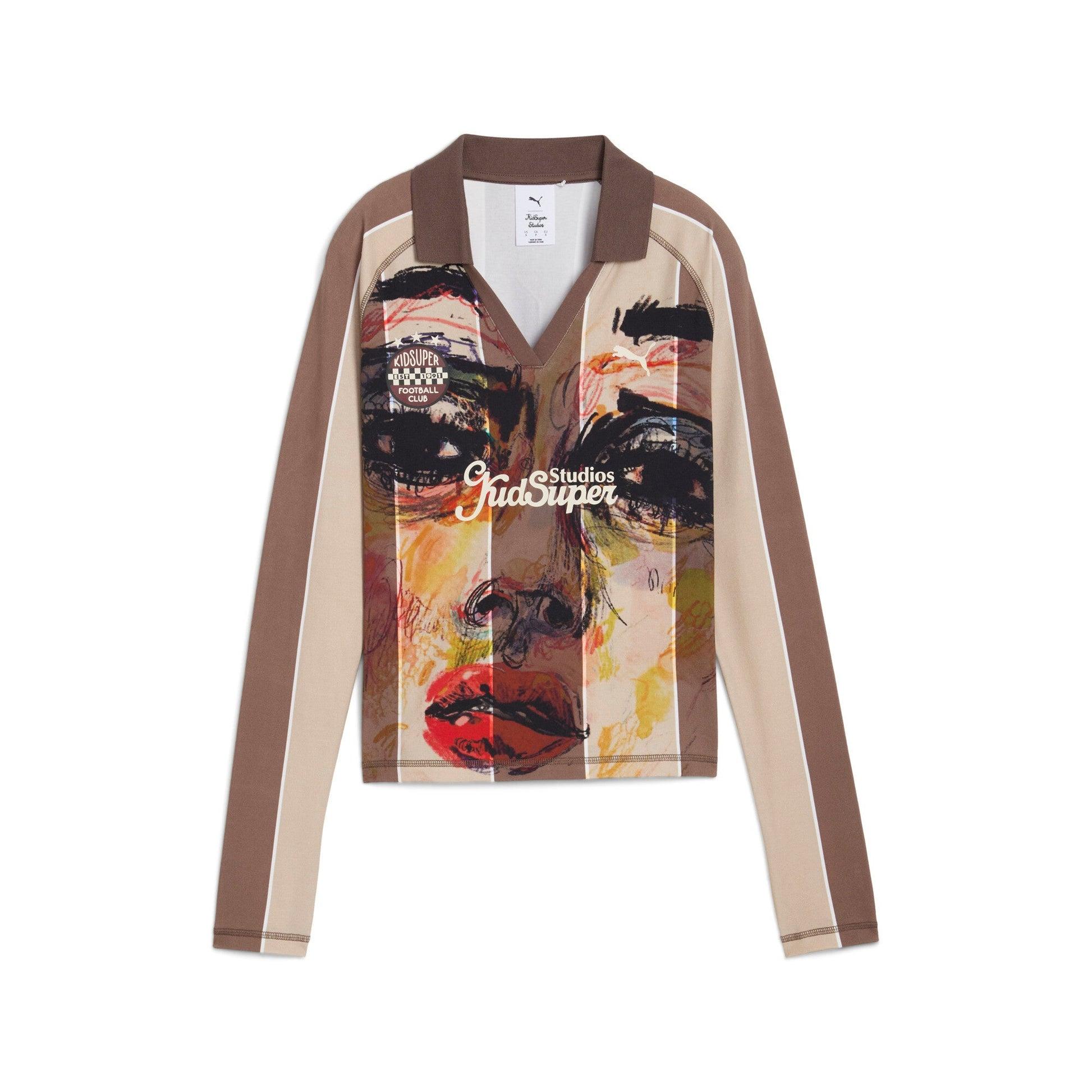 PUMA X KIDSUPER WMNS LS JERSEY [Flat Bronze/AOP] by KIDSUPER STUDIOS
