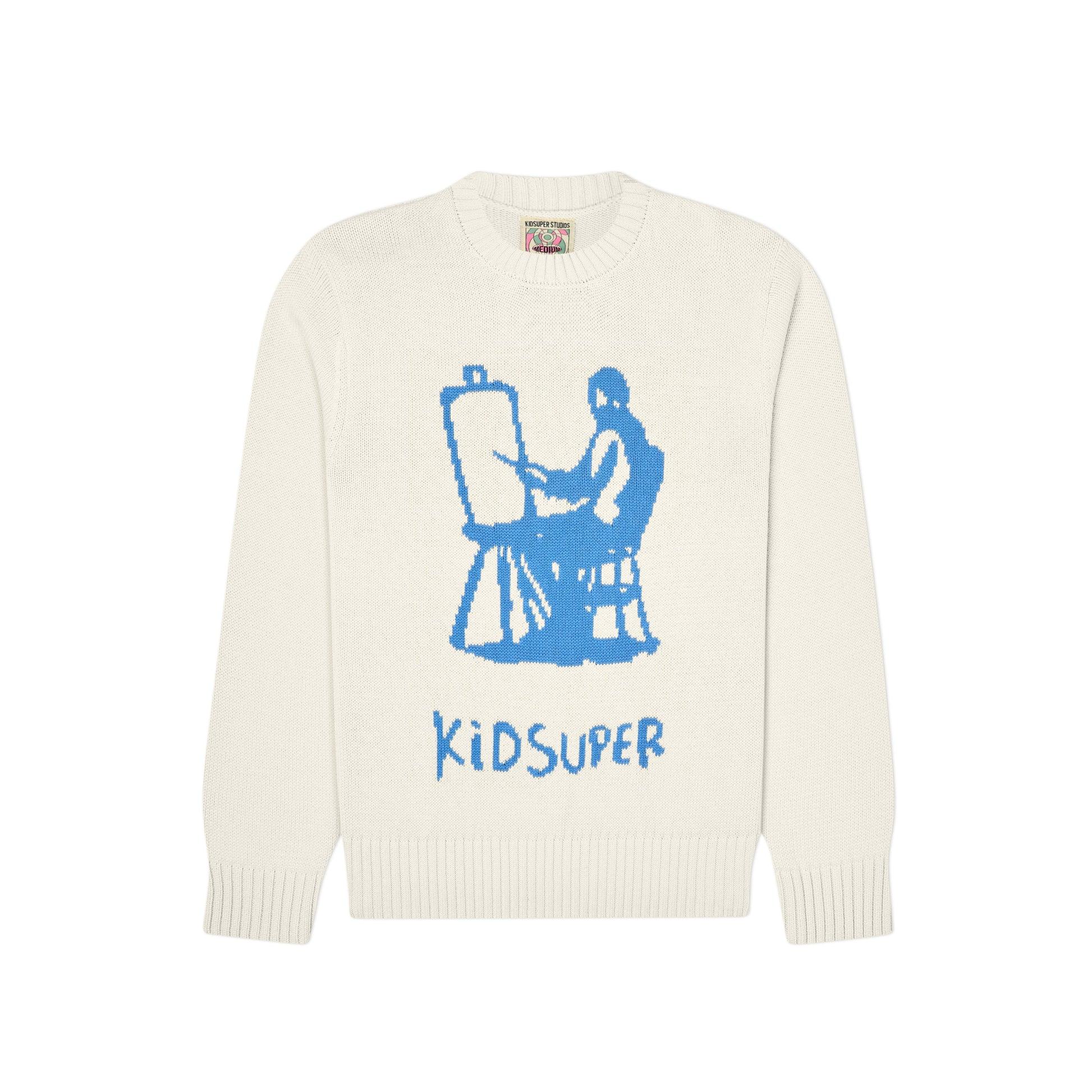Painter Graphic Sweater [Natural] by KIDSUPER STUDIOS