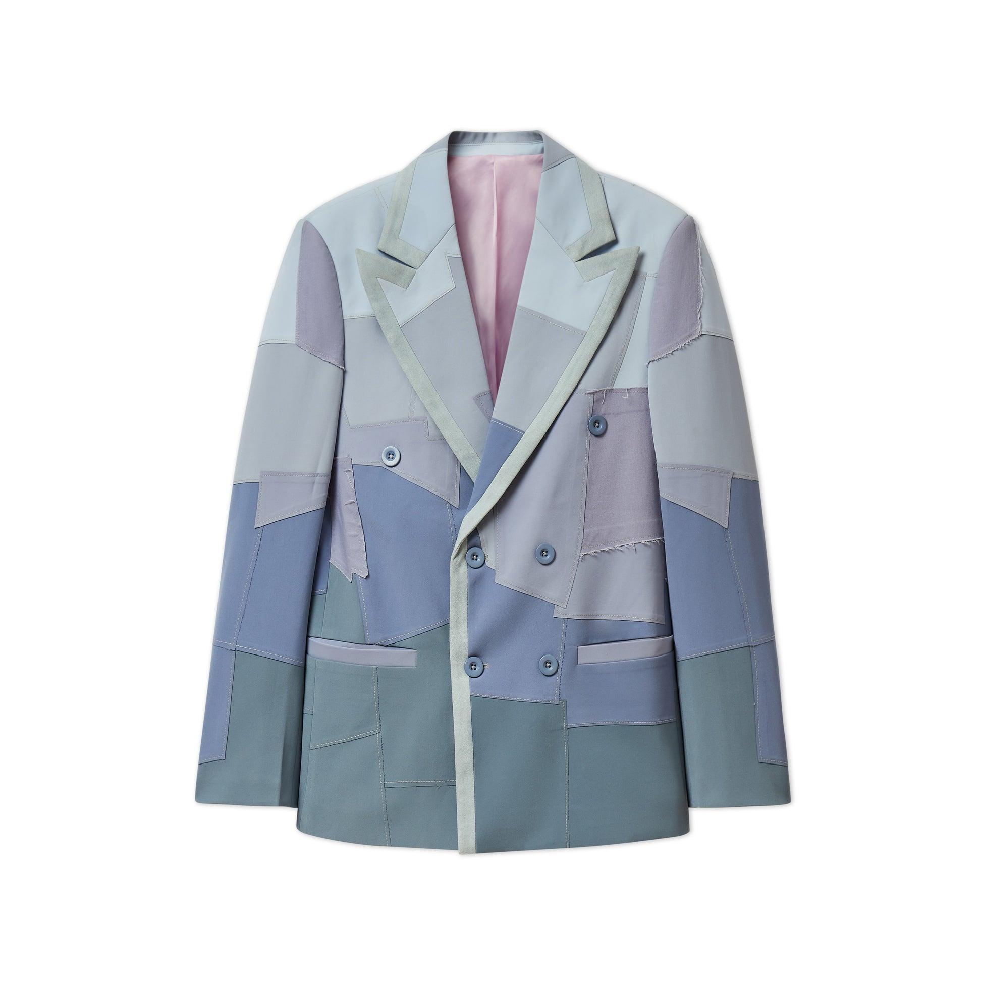 Patchwork Gradient Suit Top [Blue] by KIDSUPER STUDIOS