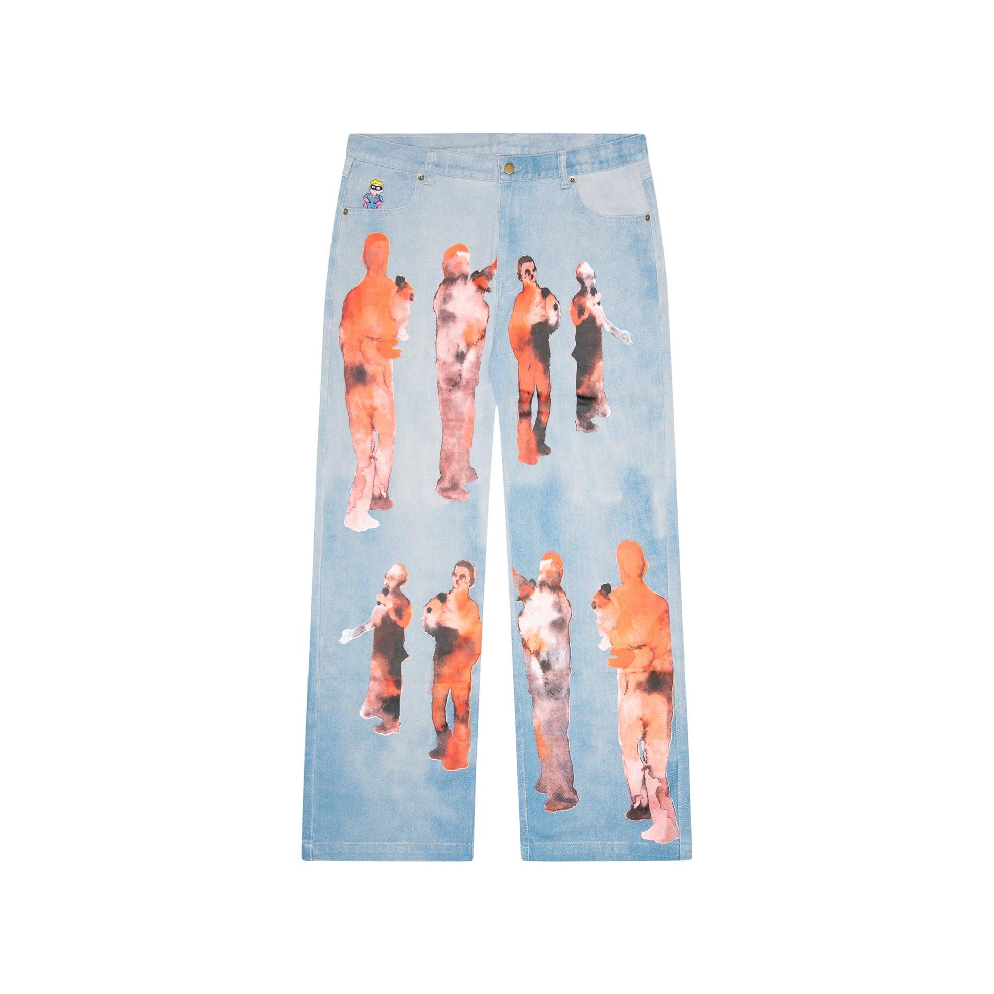 Performers Distressed Jean [Grey Blue] by KIDSUPER STUDIOS