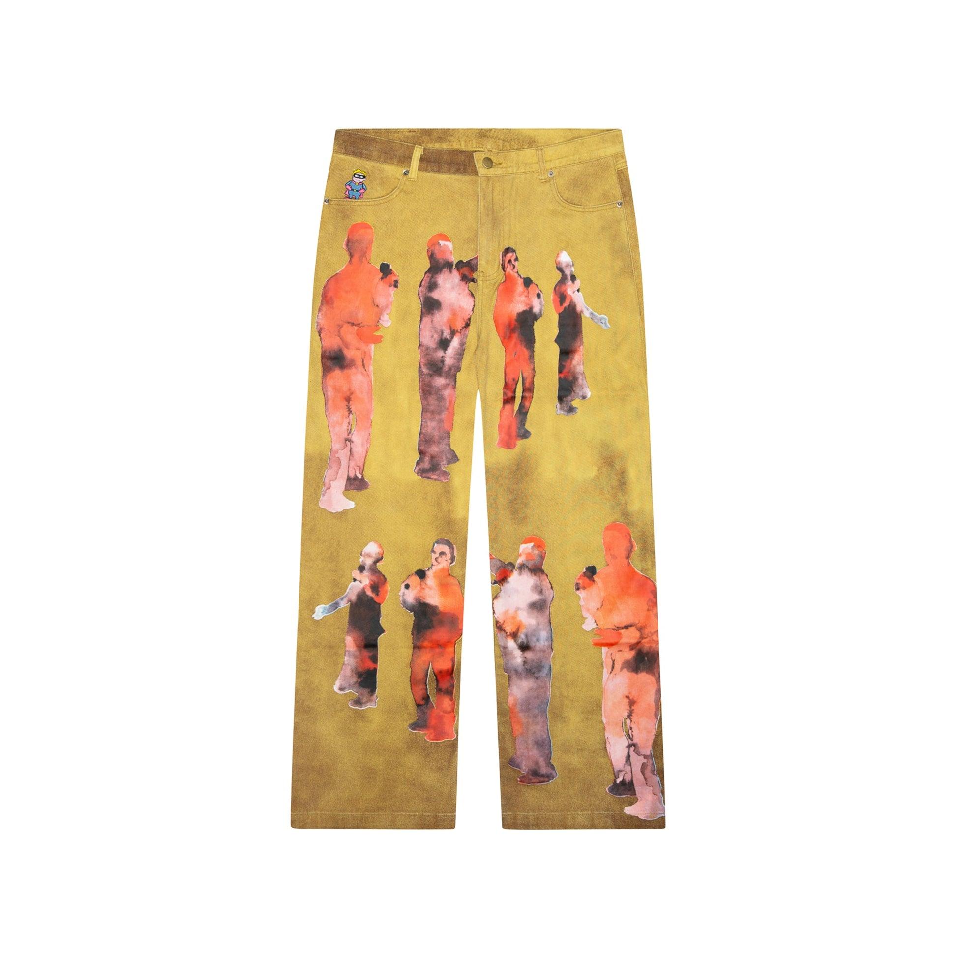Performers Distressed Jean [Yellow] by KIDSUPER STUDIOS