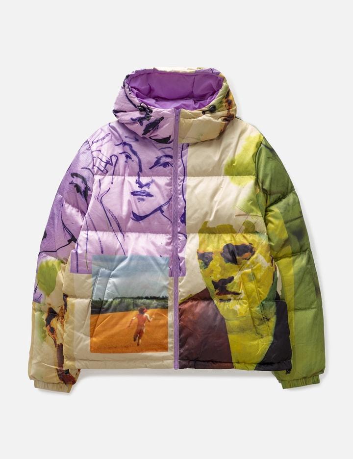 Printed Mismatched Shiny Puffer by KIDSUPER STUDIOS