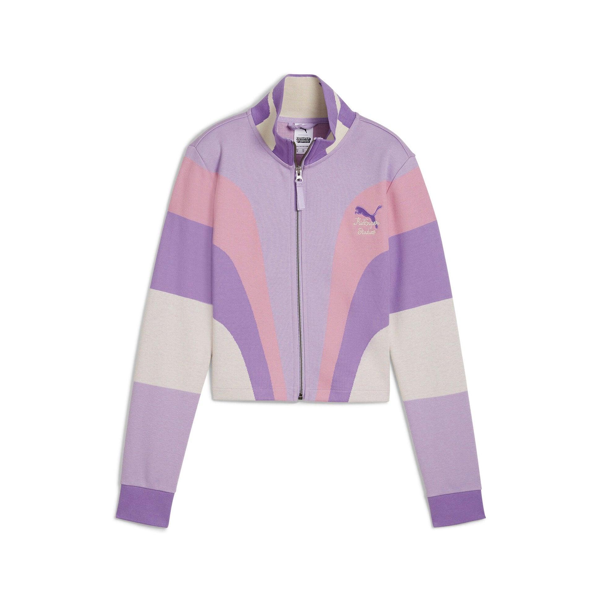 Puma x KidSuper Cropped Womens Jacket [Vivid Violet] by KIDSUPER STUDIOS