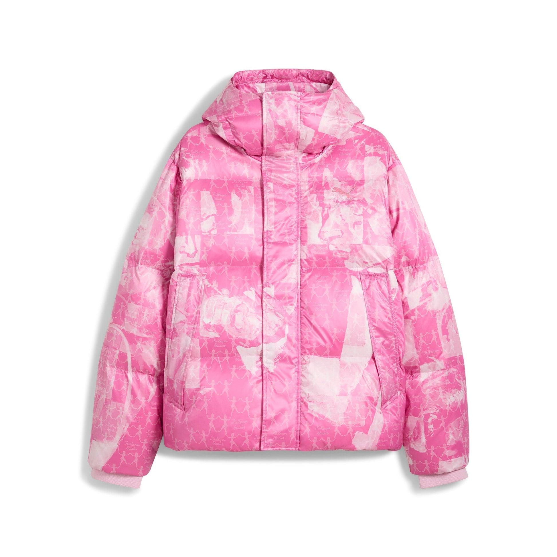 Puma x KidSuper MMQ AOP Puffer Jacket [Pearl Pink] by KIDSUPER STUDIOS